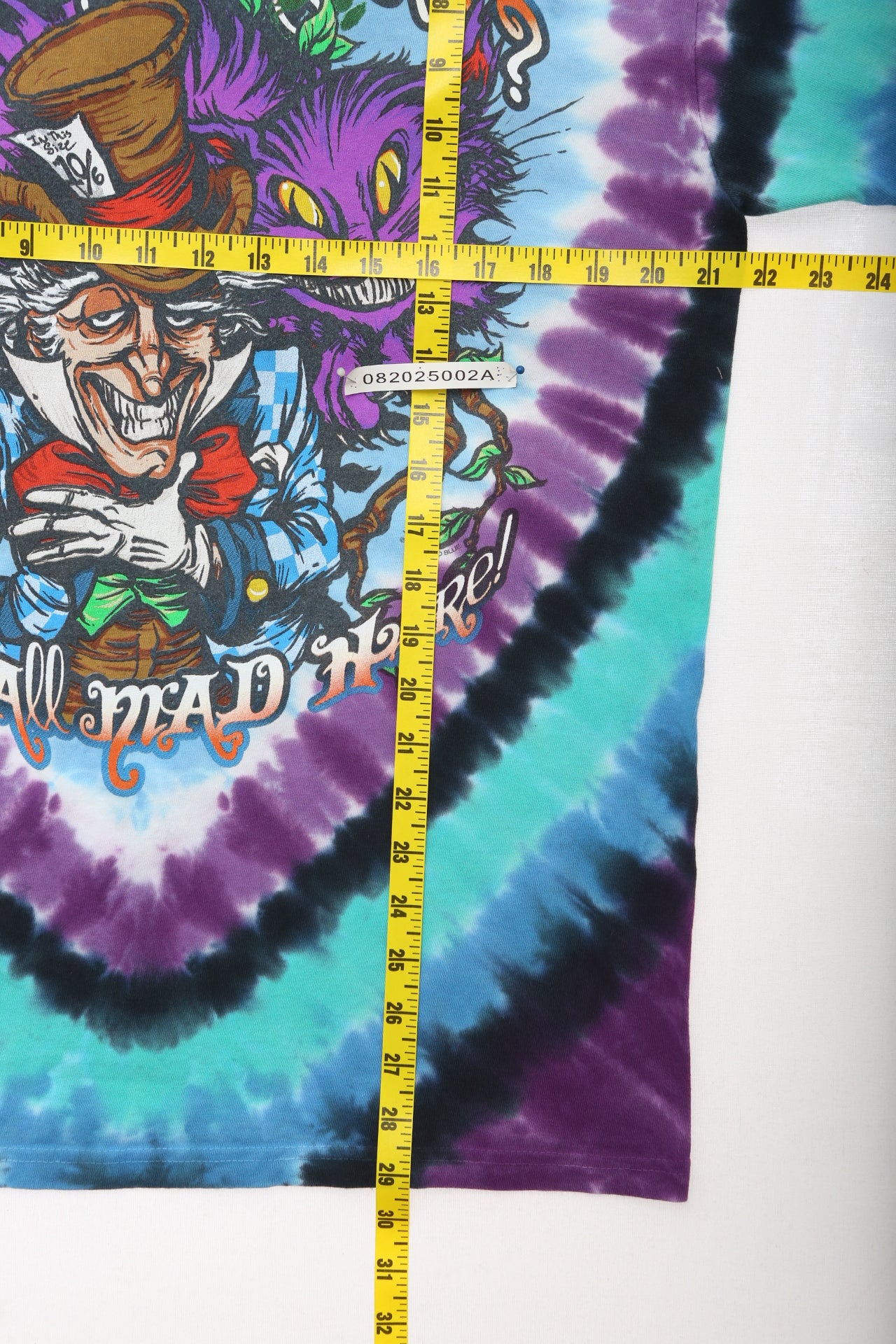 Liquid Blue Alice in Wonderland Tie Dye Shirt