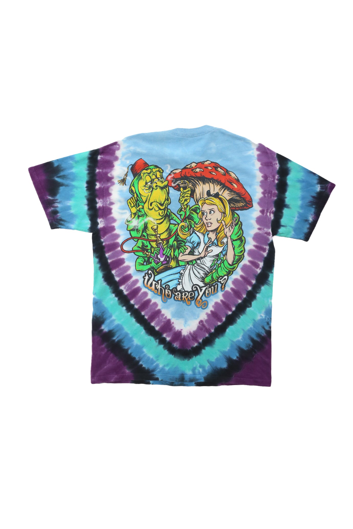 Liquid Blue Alice in Wonderland Tie Dye Shirt