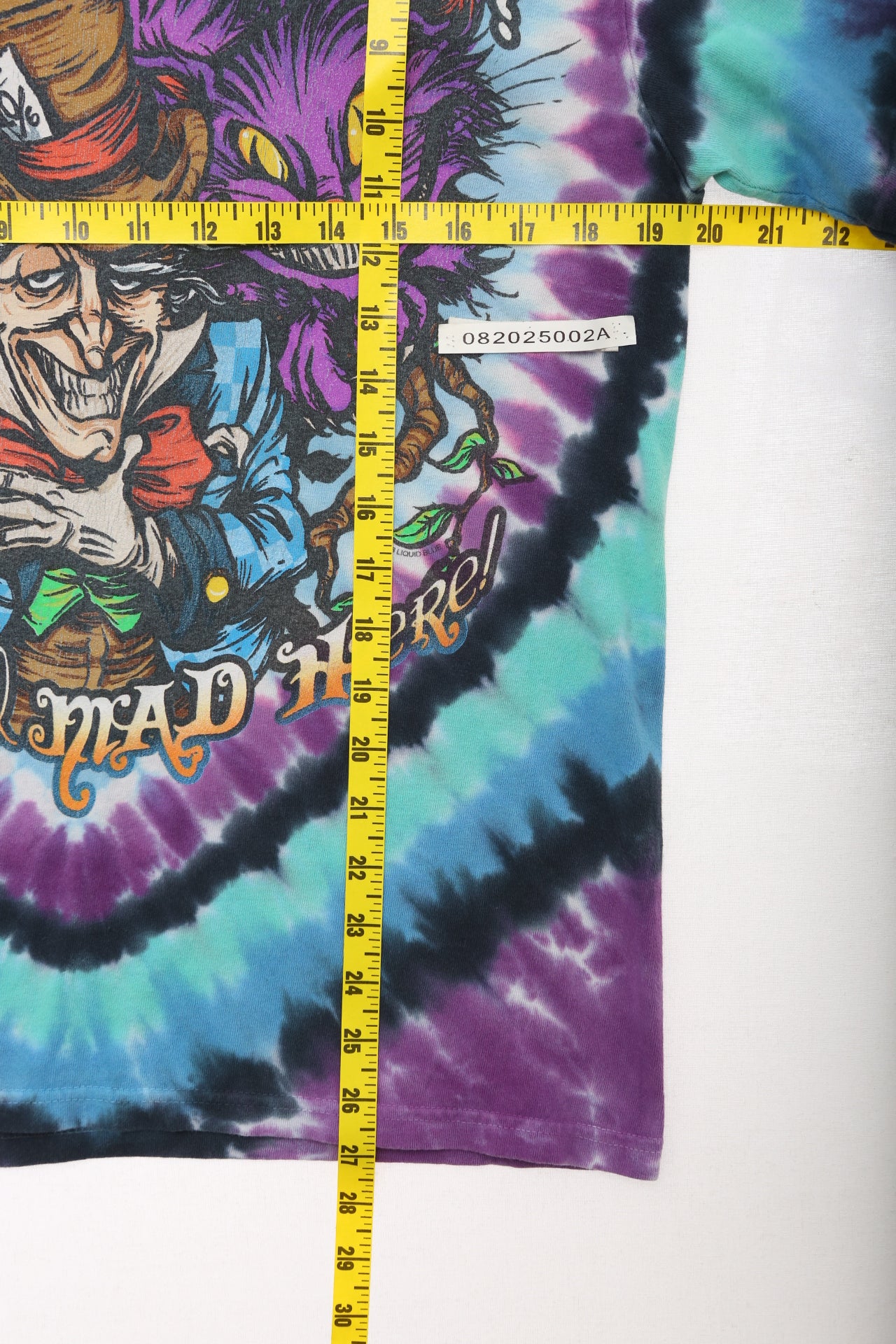 Liquid Blue Alice in Wonderland Tie Dye Shirt