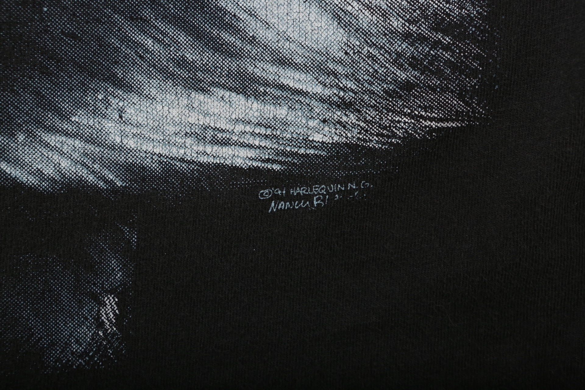 1994 Harlequin All Over Wolf Print T-shirt