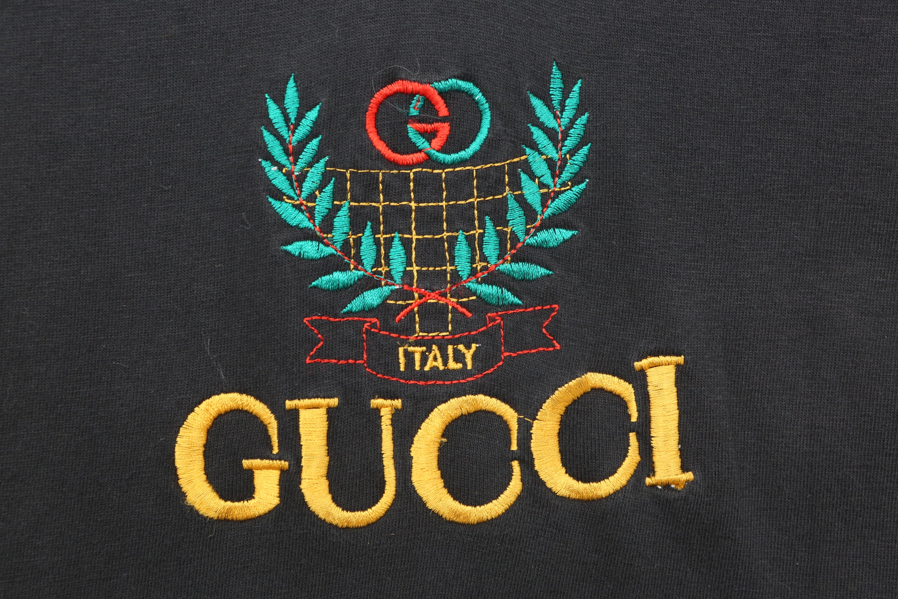 Vintage Gucci Embroidered T-shirt