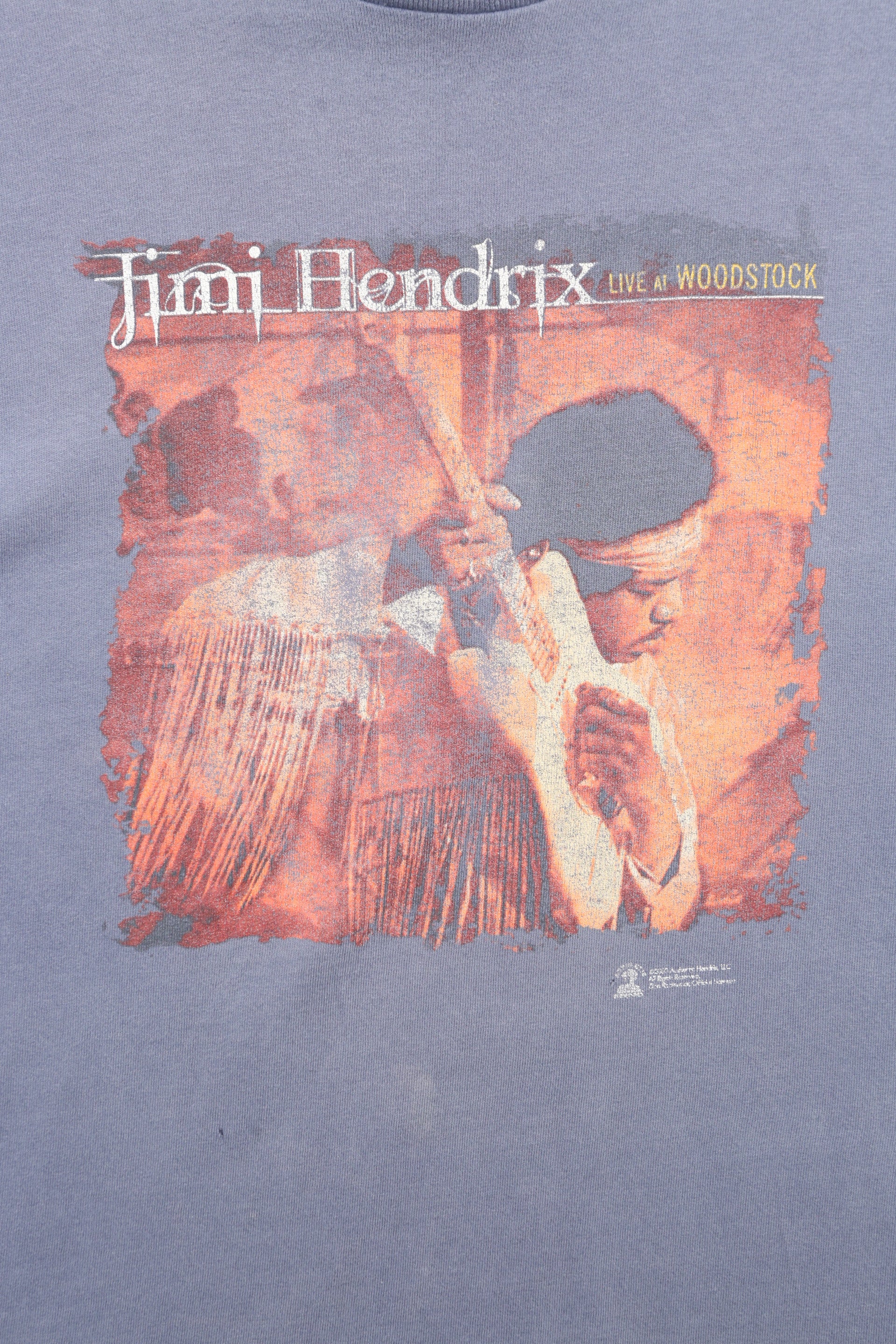 Y2K Jimi Hendrix "Live at Woodstock" Graphic T-shirt