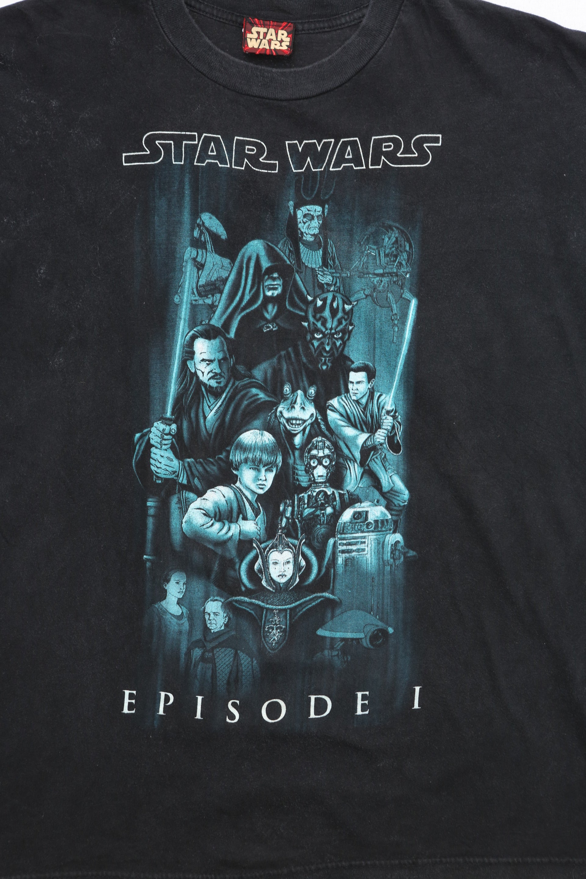 Vintage Star Wars Episode 1 Phantom Menace Graphic T-shirt