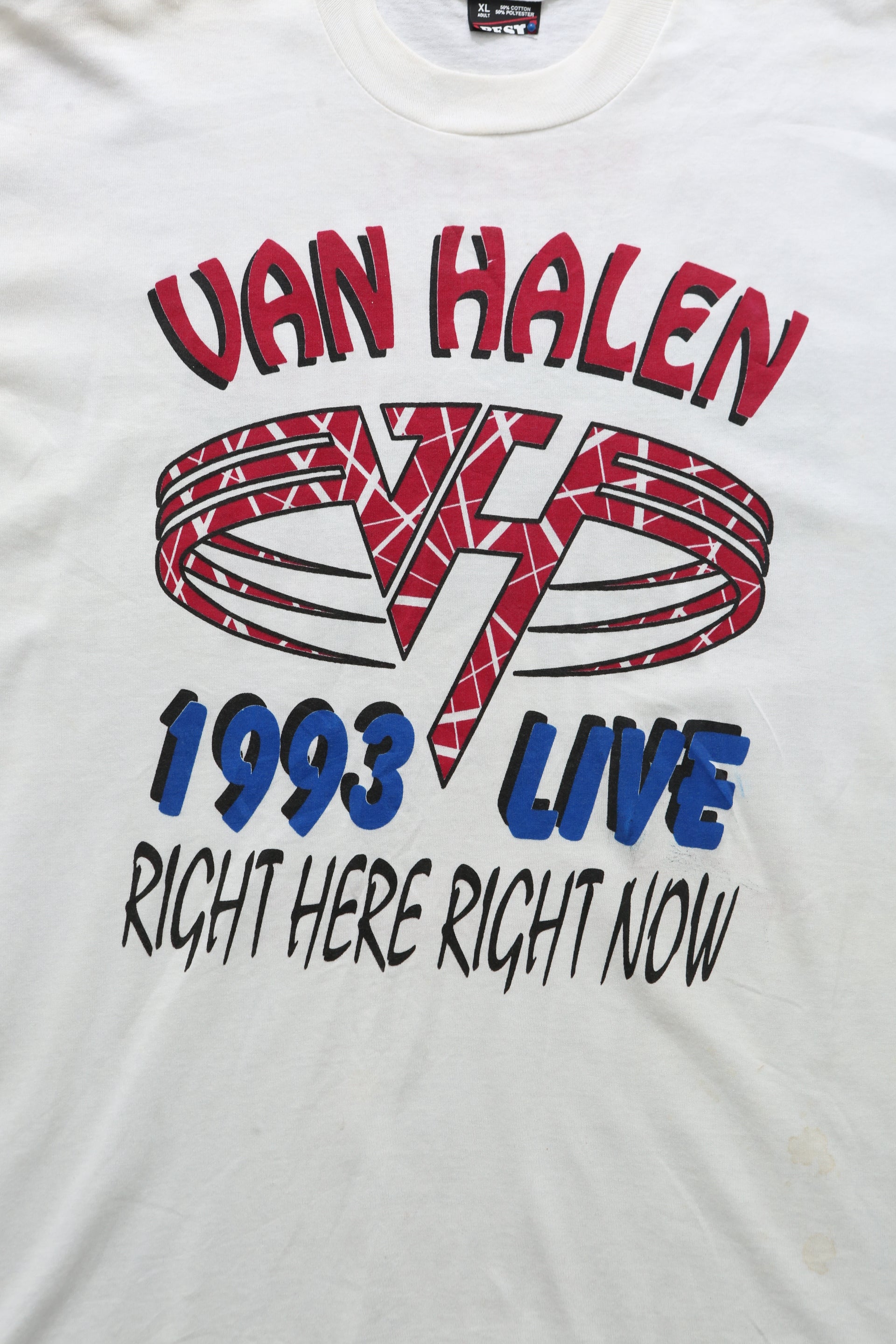 Van Halen Right Here Right Now Tour T-shirt