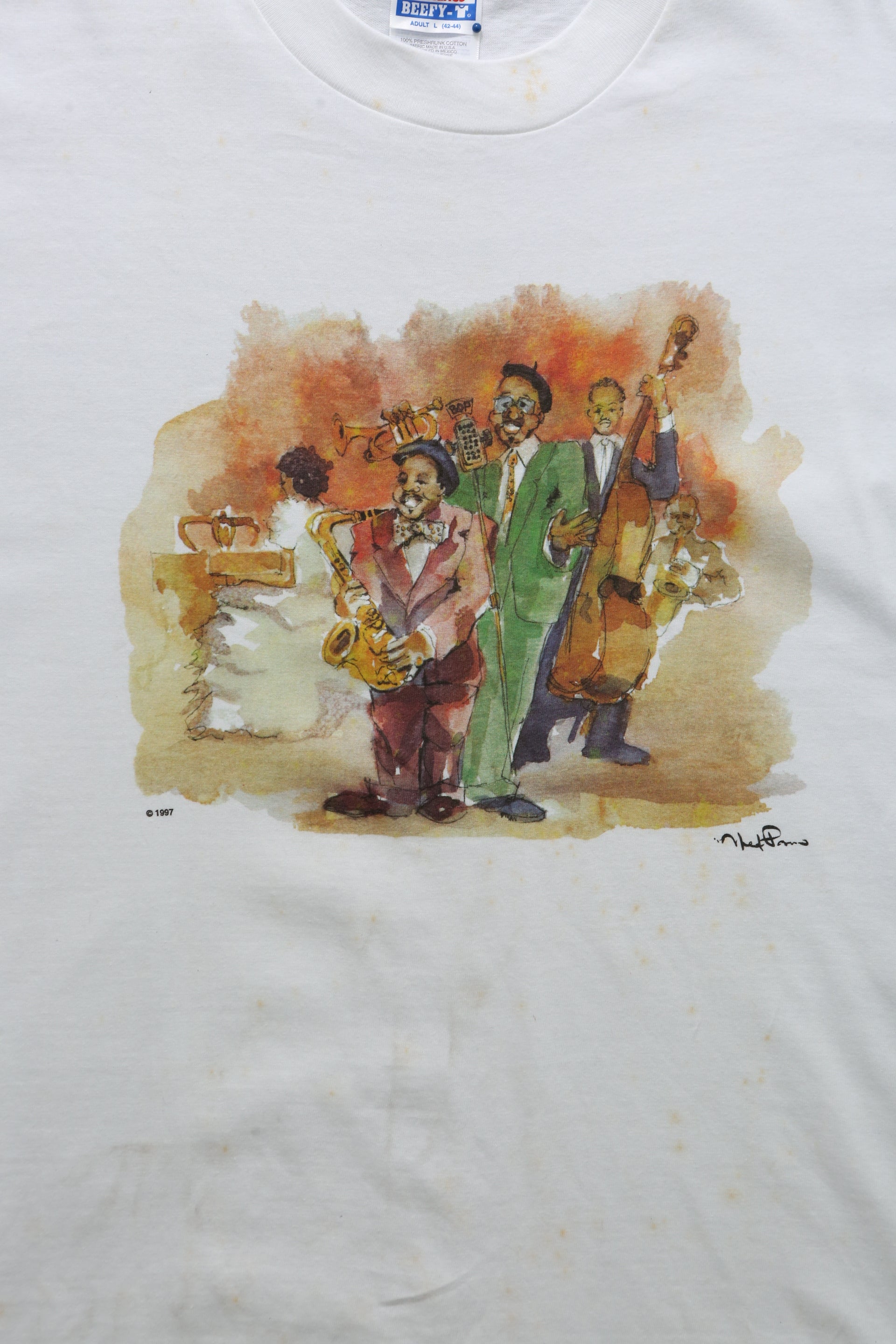 Hanes Beefy Jazz Musicians Graphic T-shirt