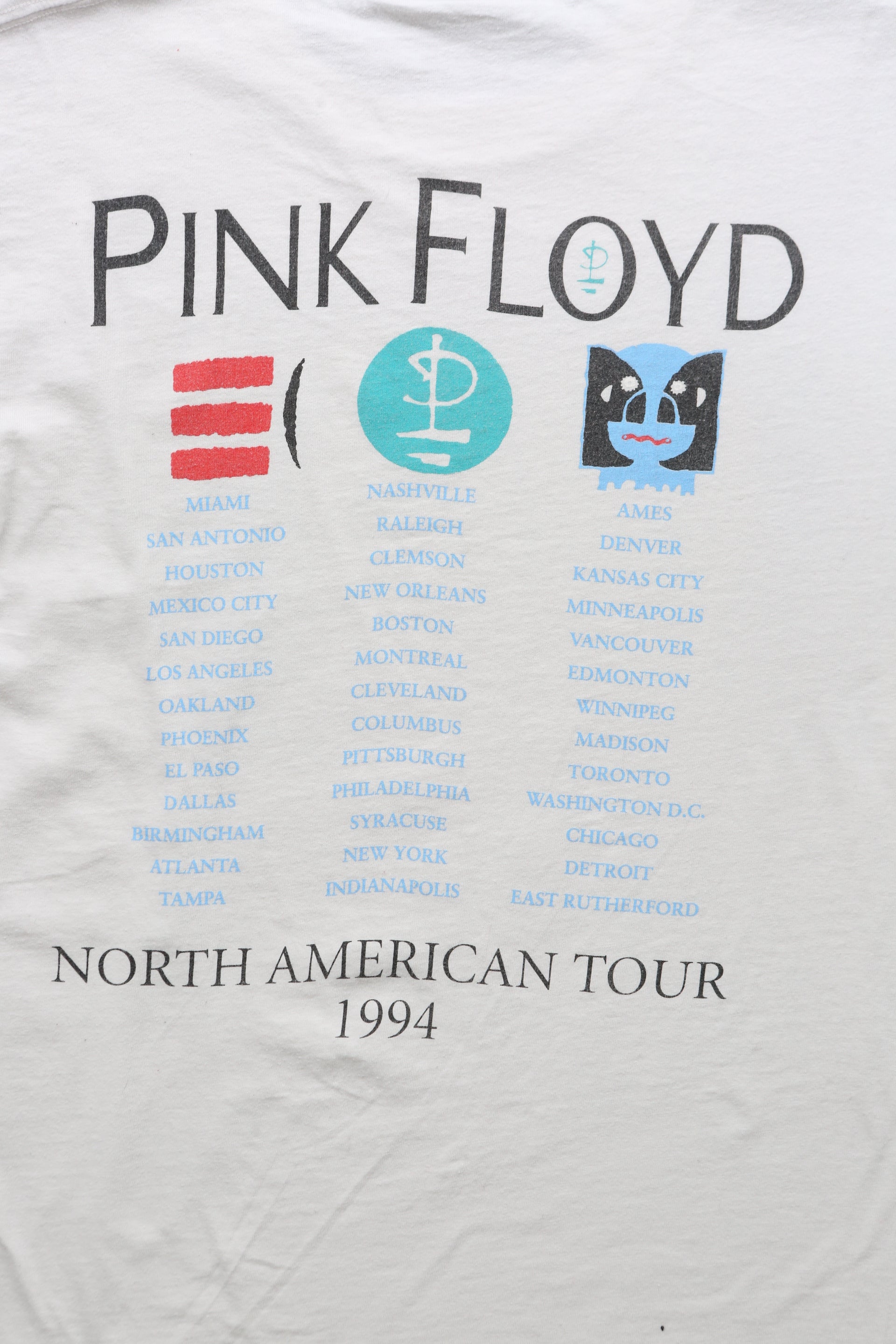 1994 Pink Floyd The Division Bell Graphic T-shirt