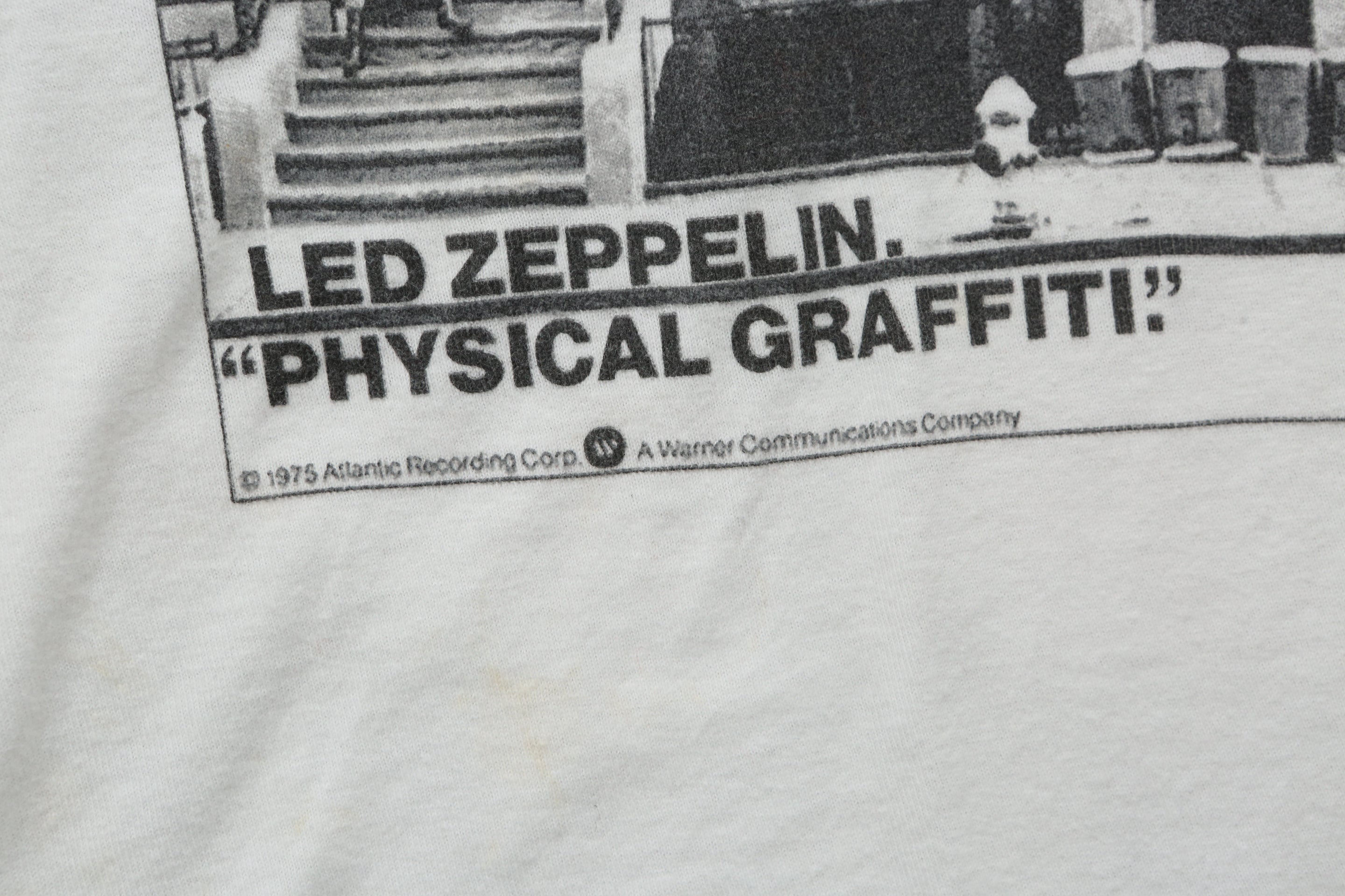 Y2K Led Zeppelin Physical Graffiti T shirt