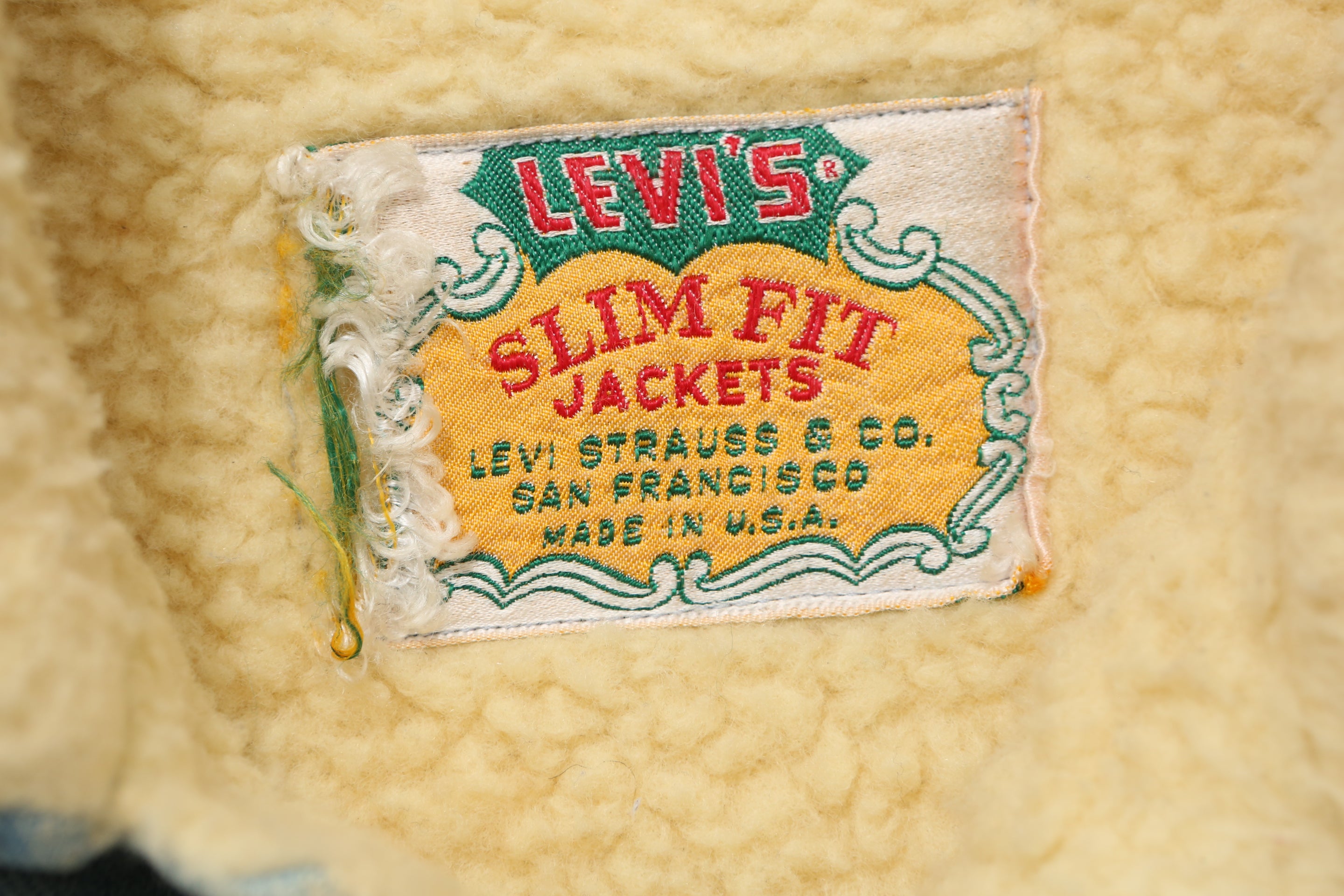 Vintage Levis Sherpa "White Tab" Trucker Jacket