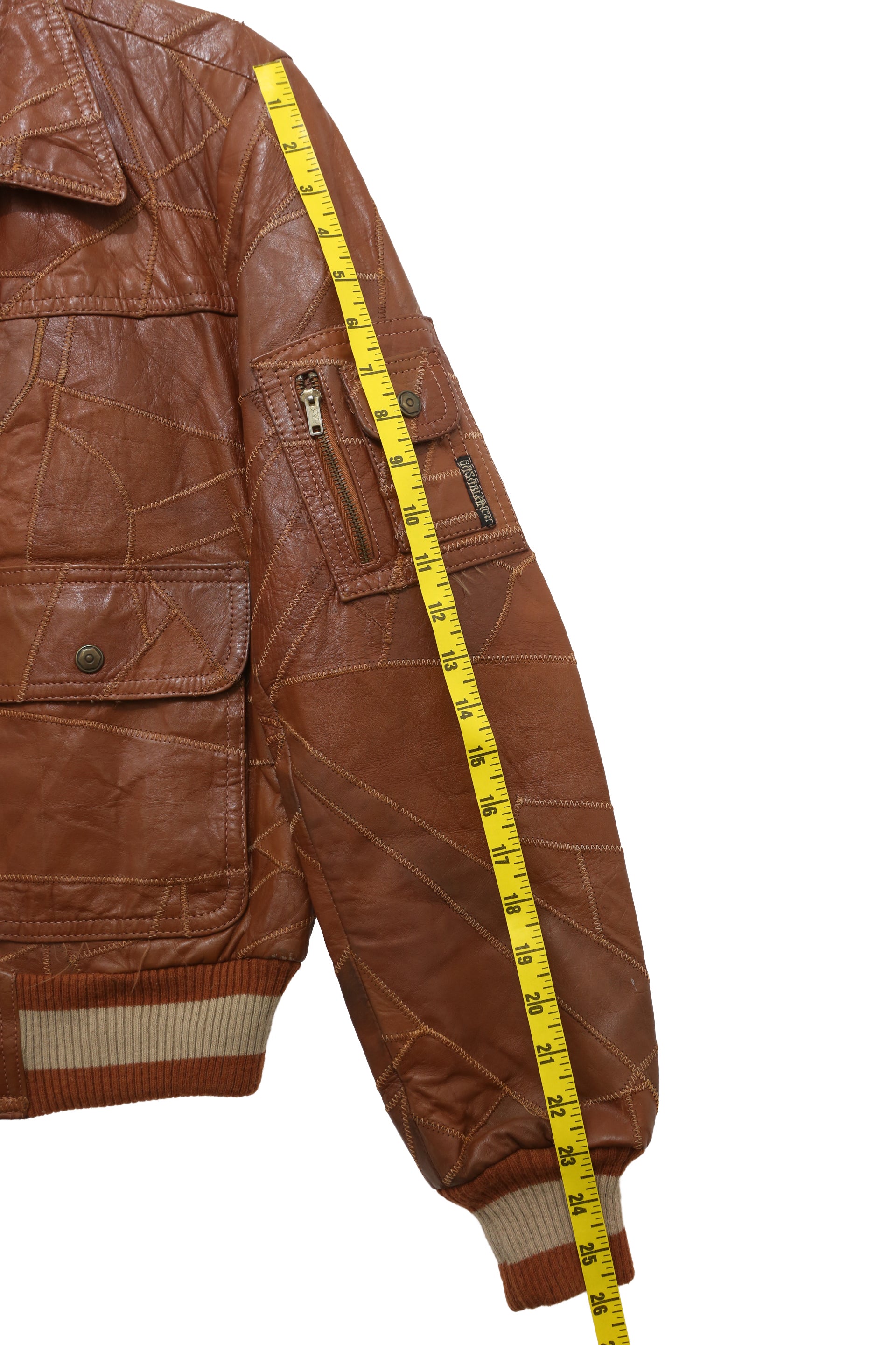 1980s Casablanca Patchwork Leather Bomber Jacket