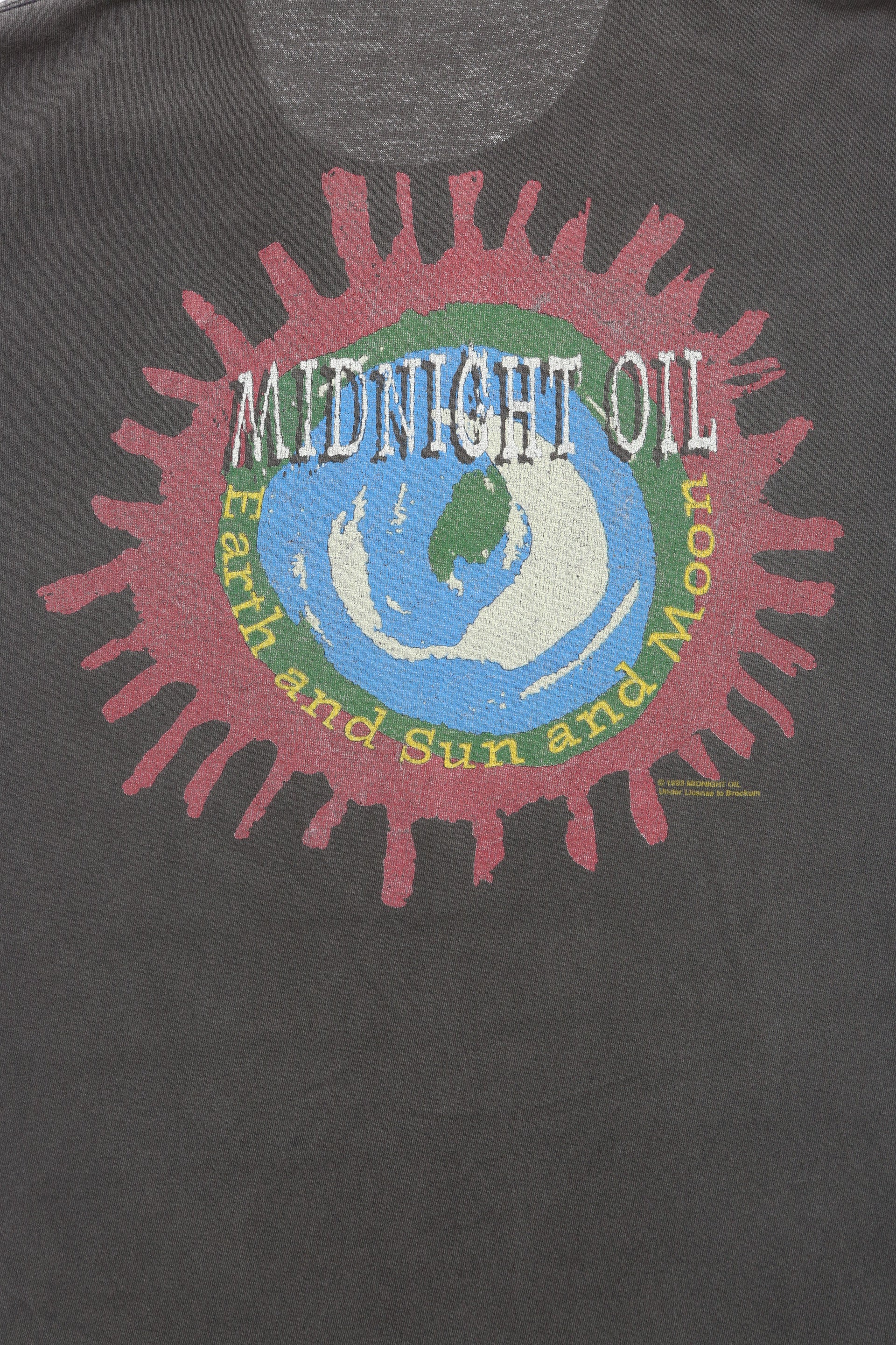 1993 Vintage Midnight Oil Album Cover T-shirt