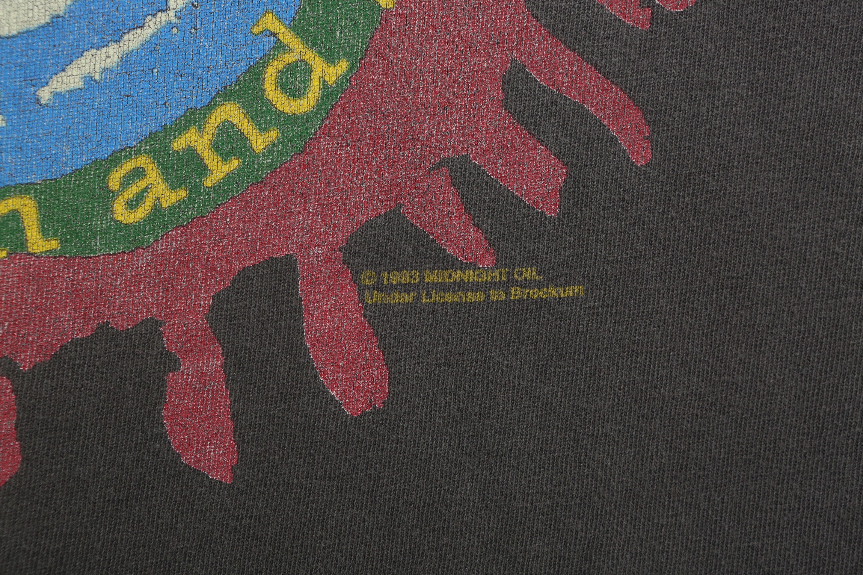 1993 Vintage Midnight Oil Album Cover T-shirt