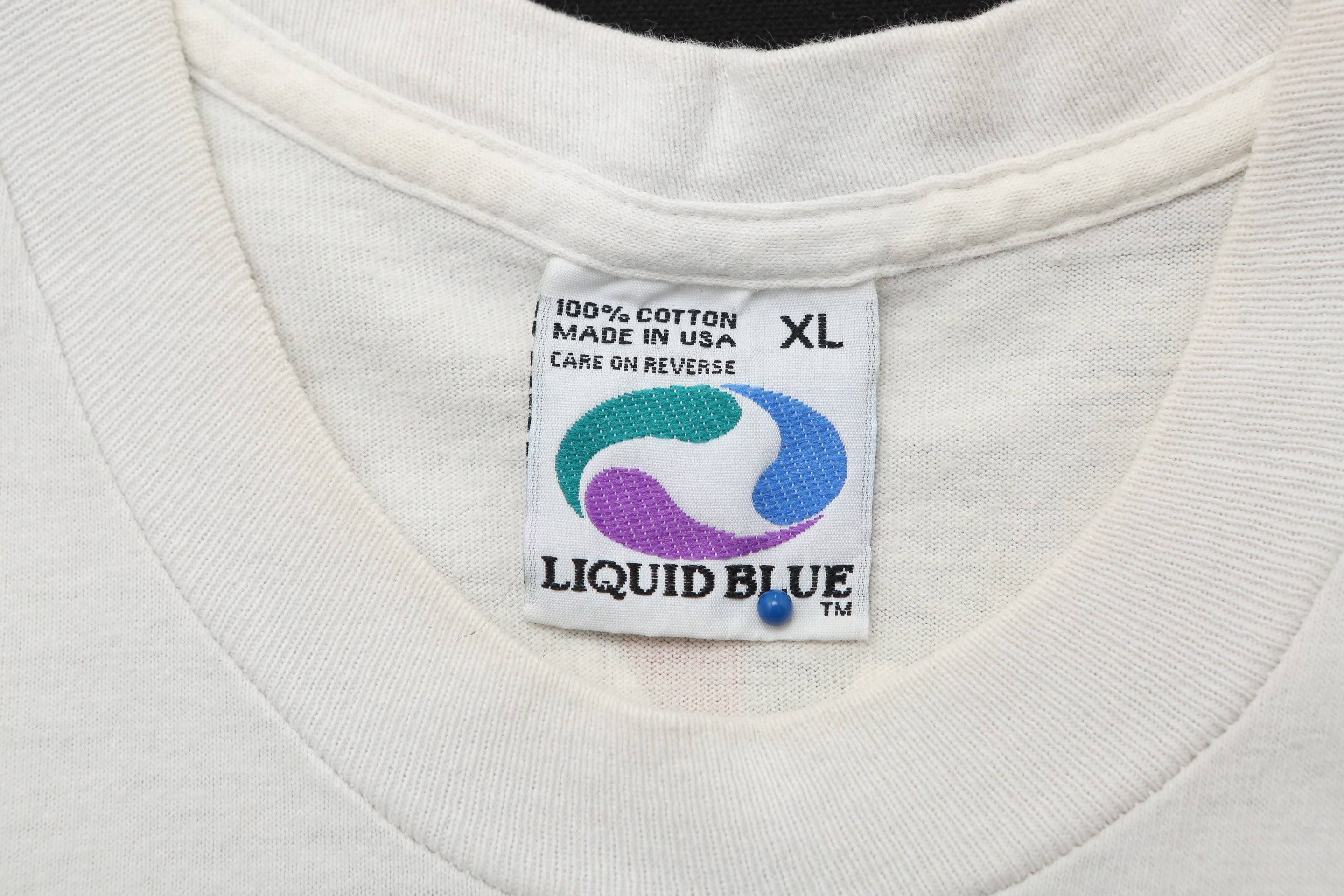 1992 Liquid Blue Desert Skull Tie Dye T-shirt