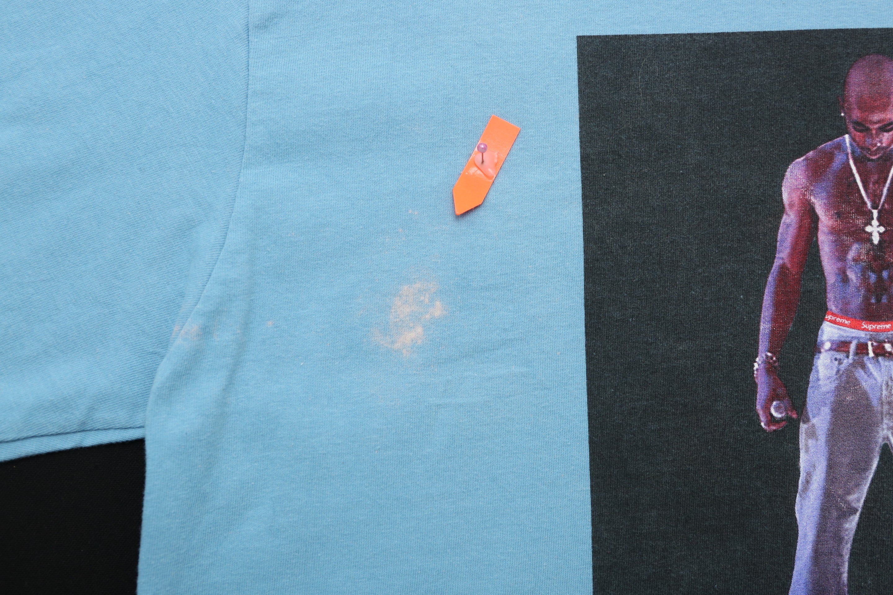 Supreme Tupac Hologram Blue T-shirt