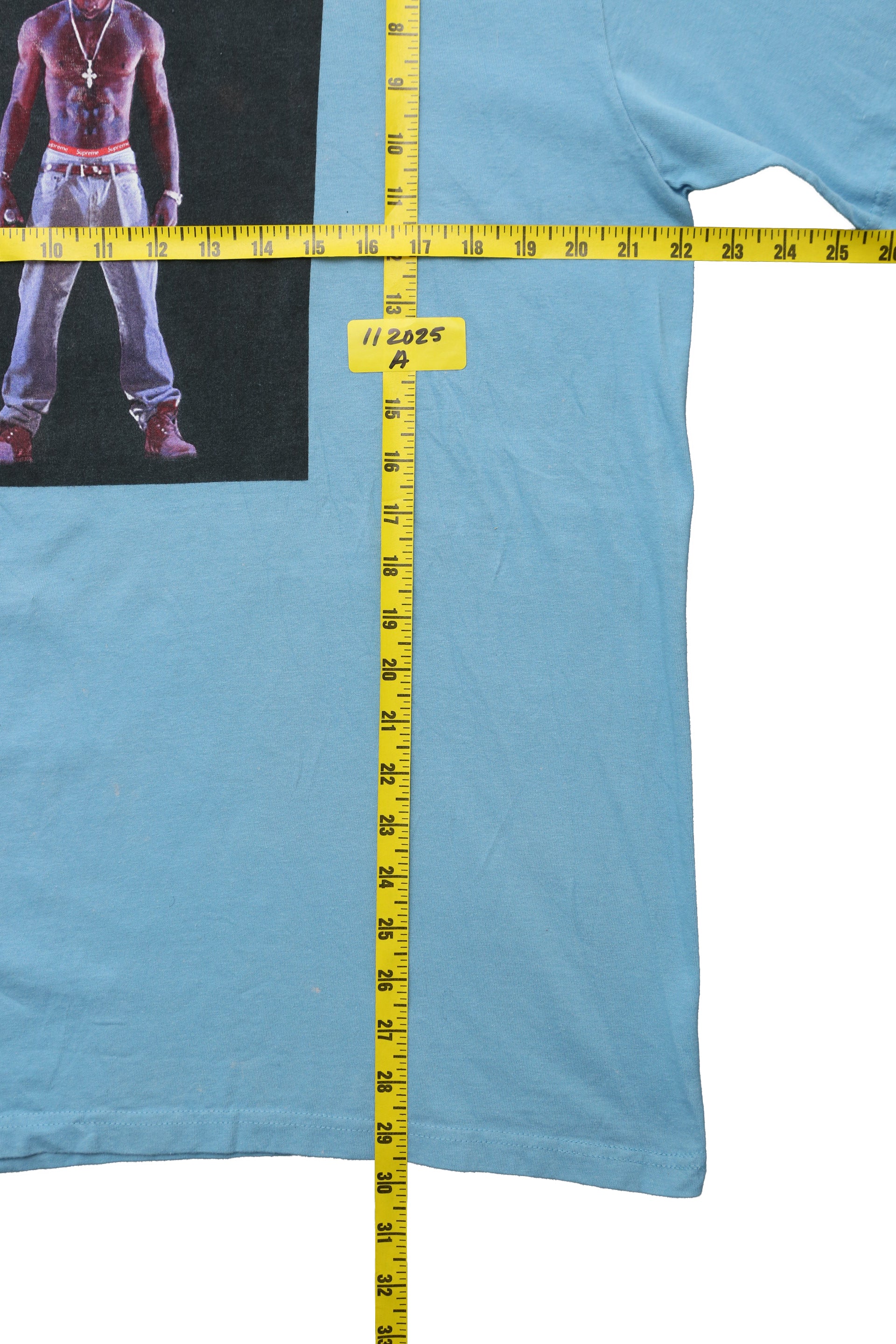 Supreme Tupac Hologram Blue T-shirt