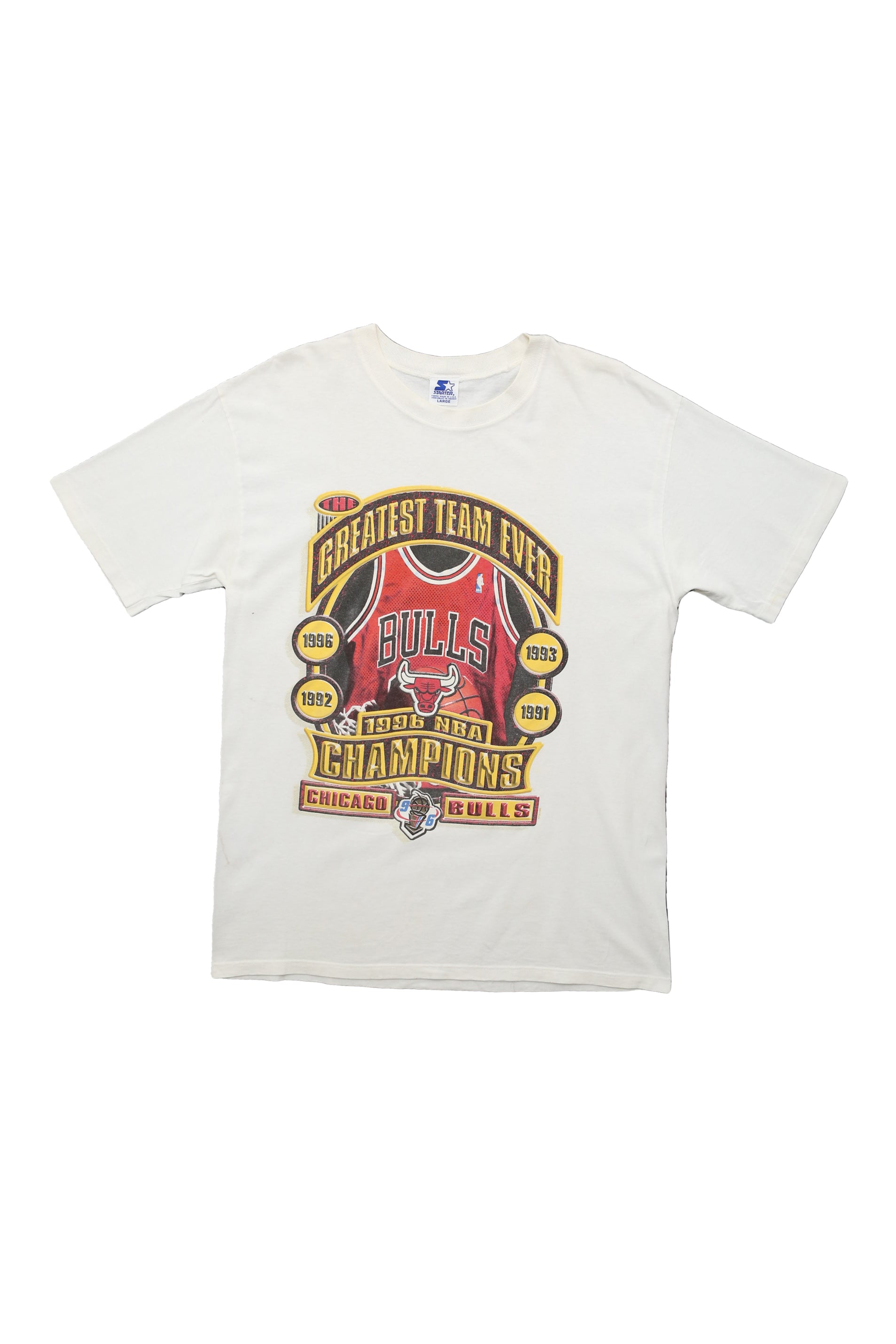 1996 Vintage Chicago Bulls "Greatest Team Ever" T-Shirt