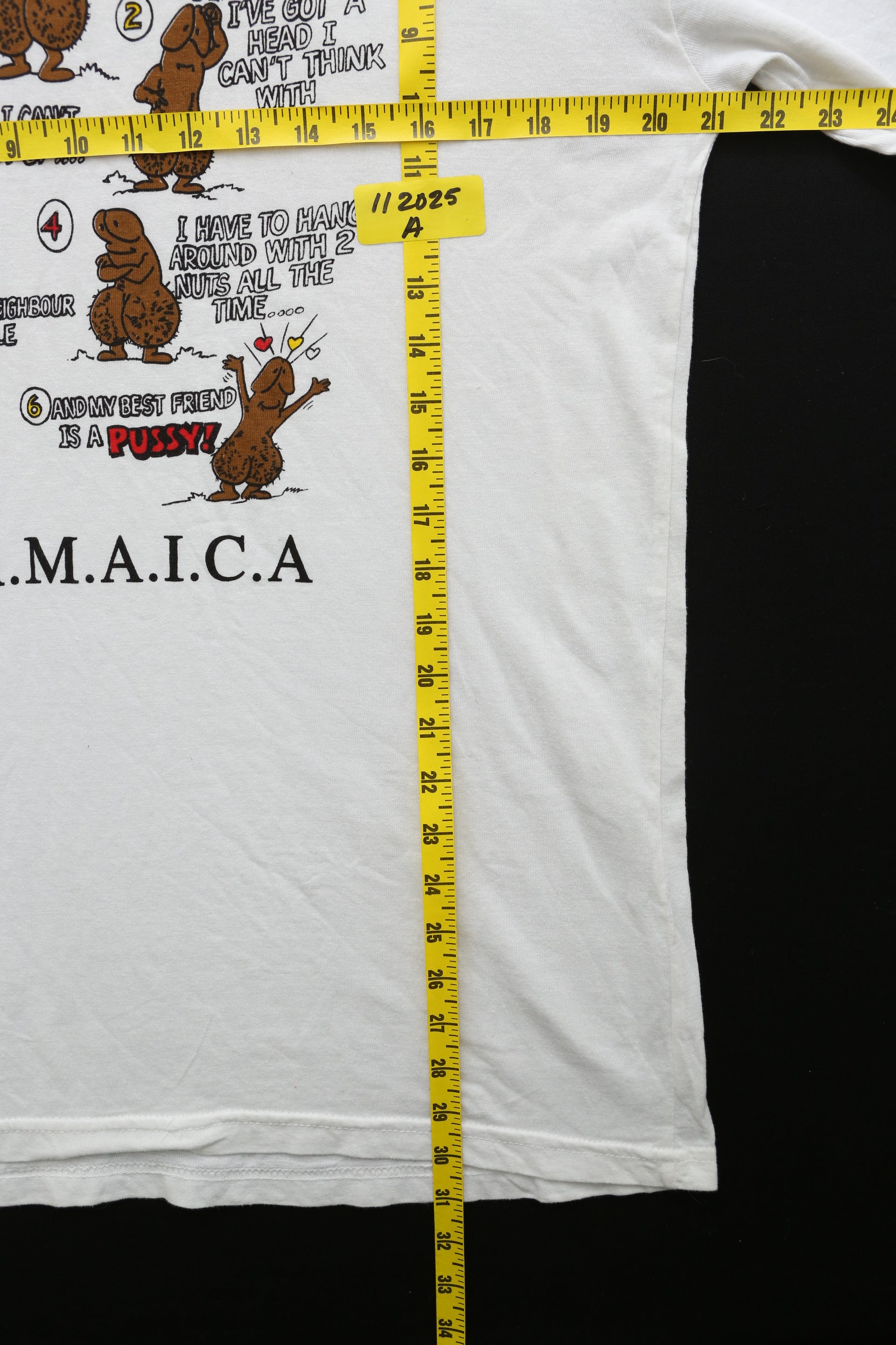 1990's Jamaica Acronym graphic T-shirt