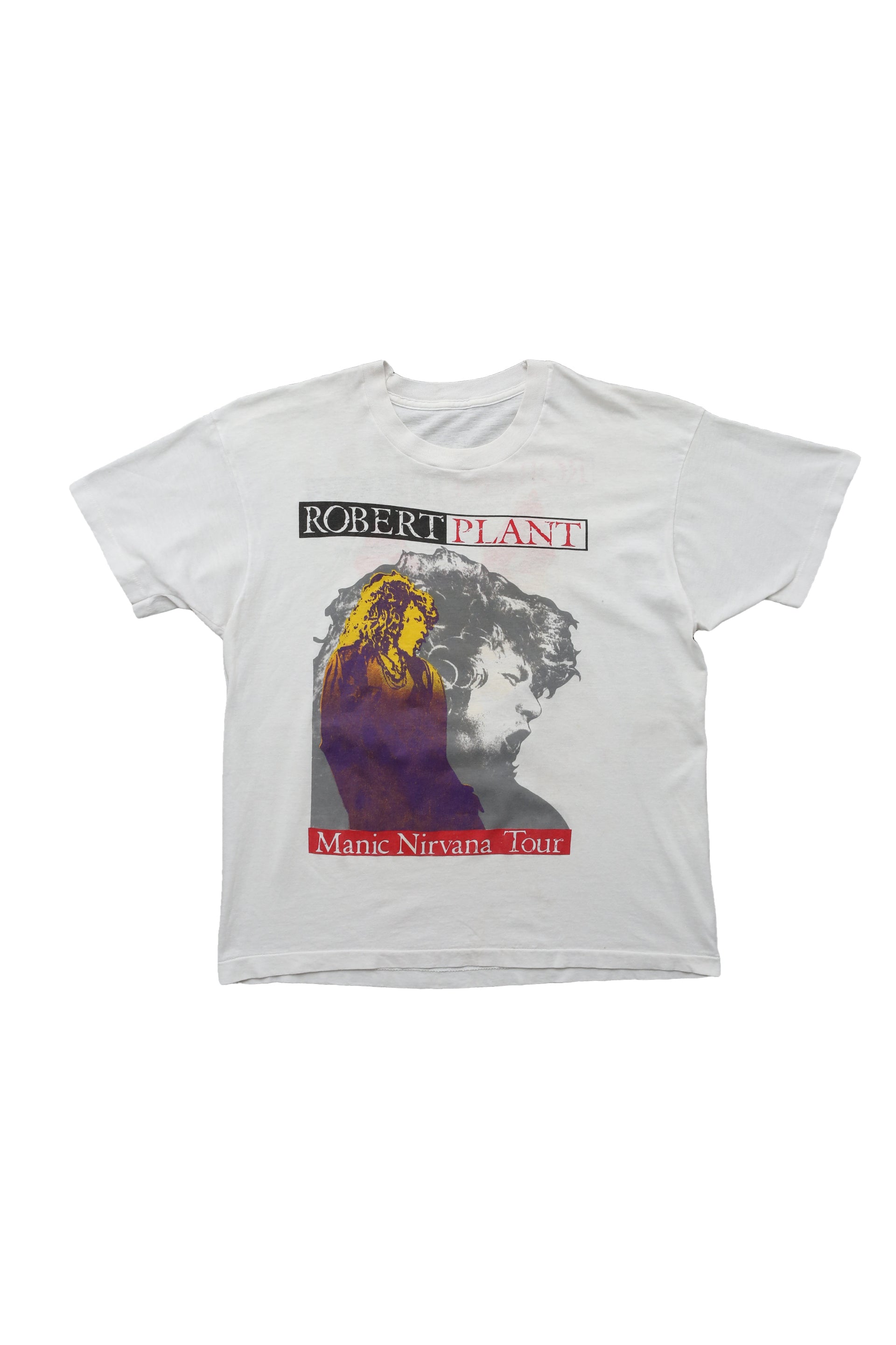 1990 Vintage Robert Plant "Manic Nirvana Tour" Concert tee