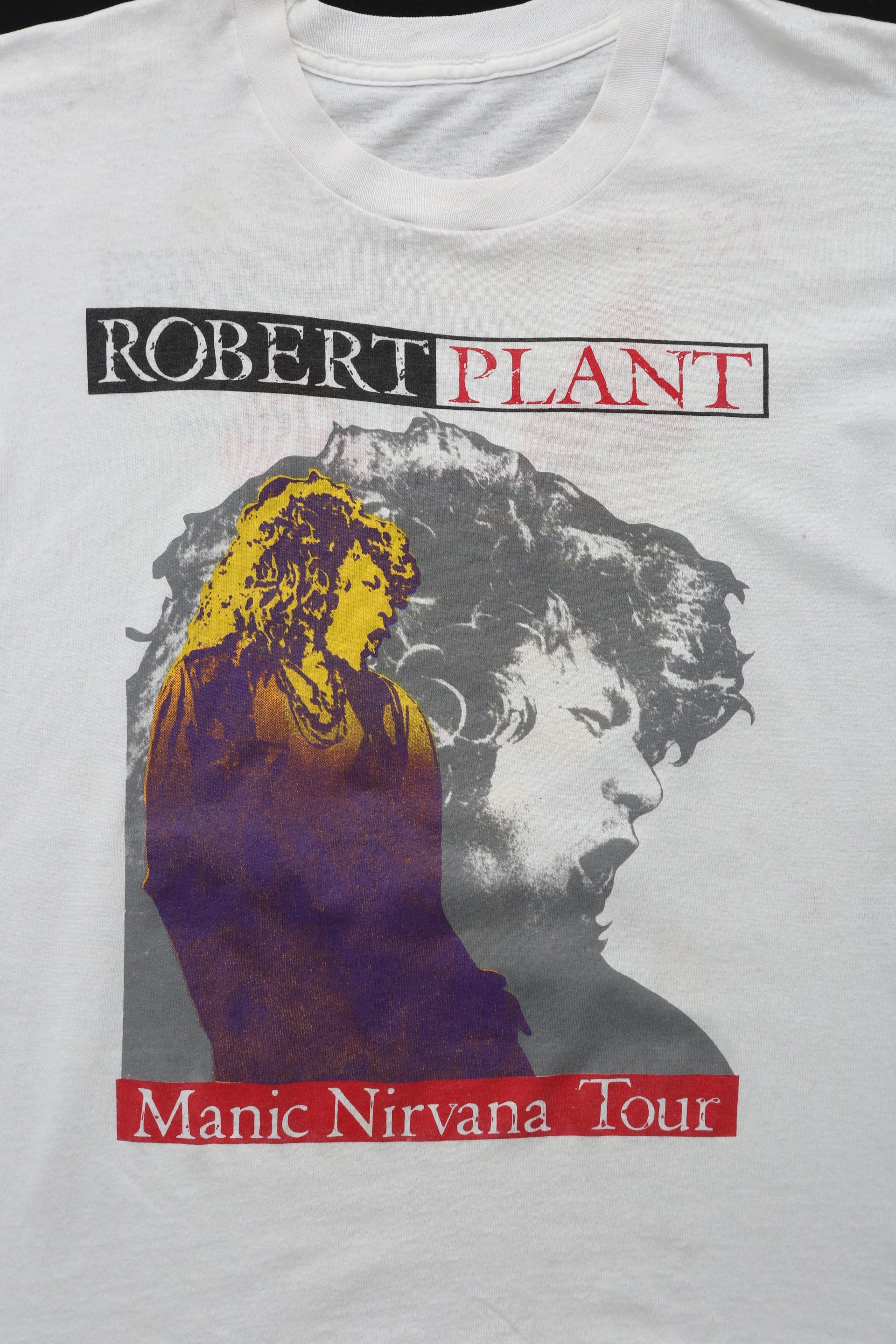 1990 Vintage Robert Plant "Manic Nirvana Tour" Concert tee