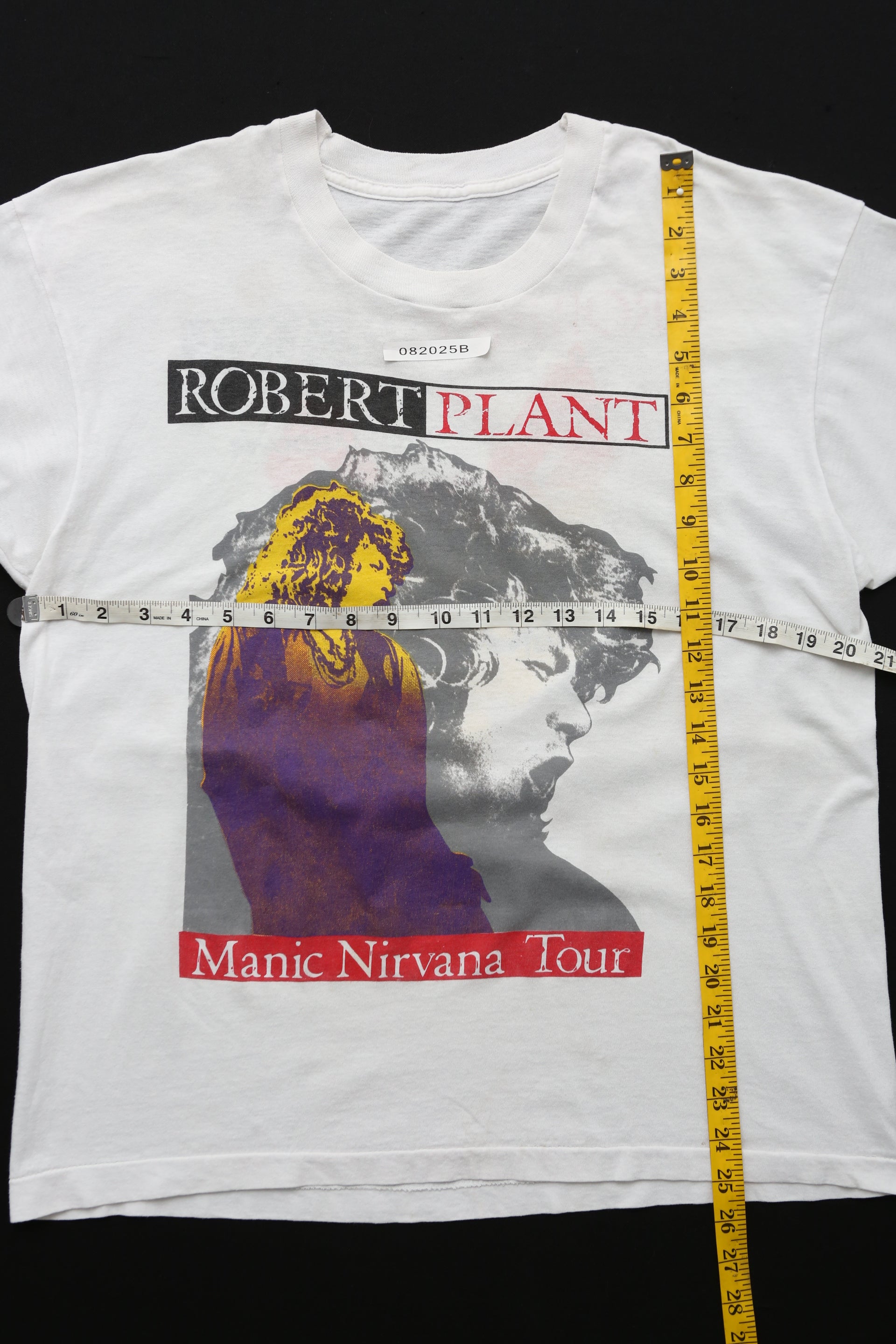 1990 Vintage Robert Plant "Manic Nirvana Tour" Concert tee