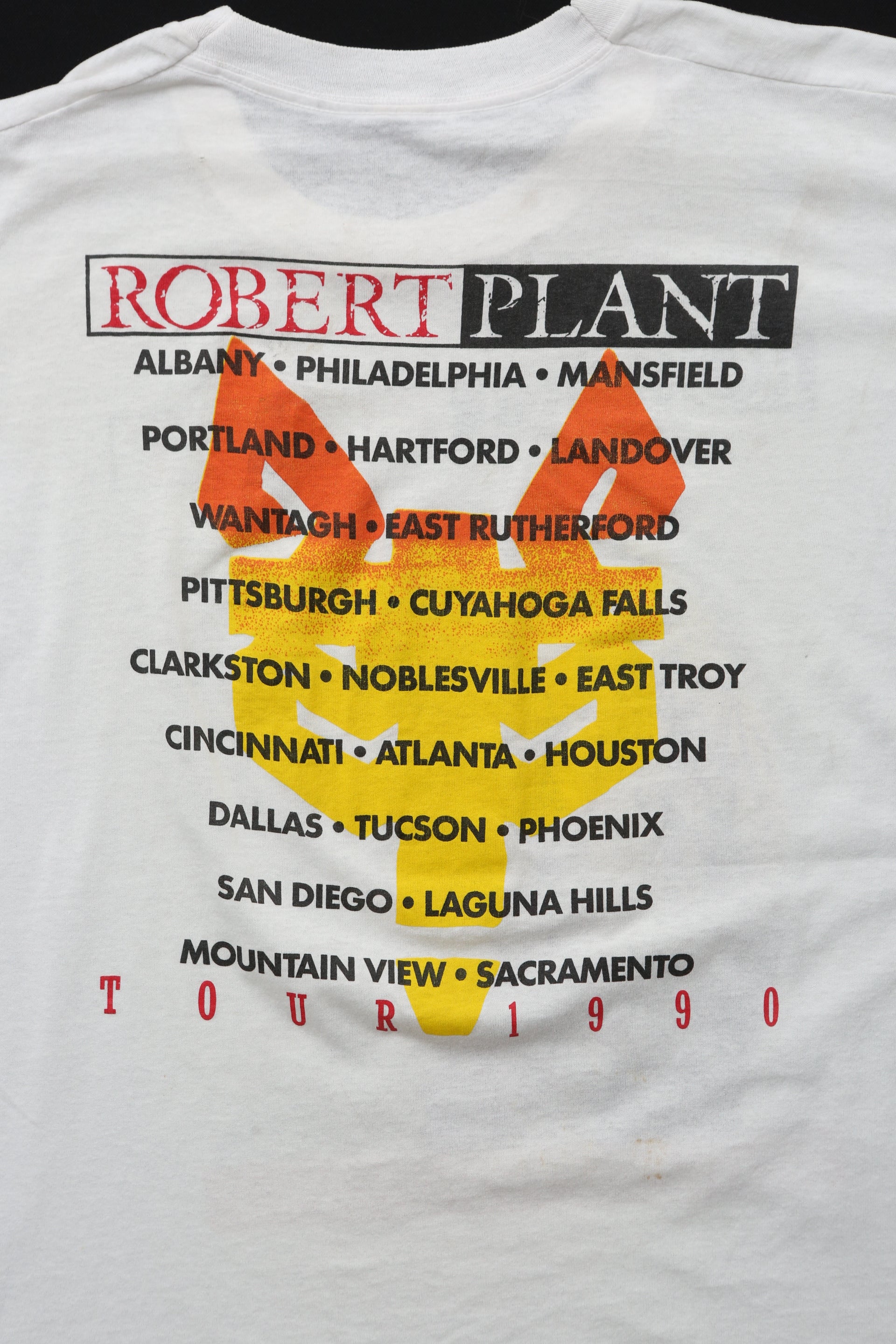 1990 Vintage Robert Plant "Manic Nirvana Tour" Concert tee