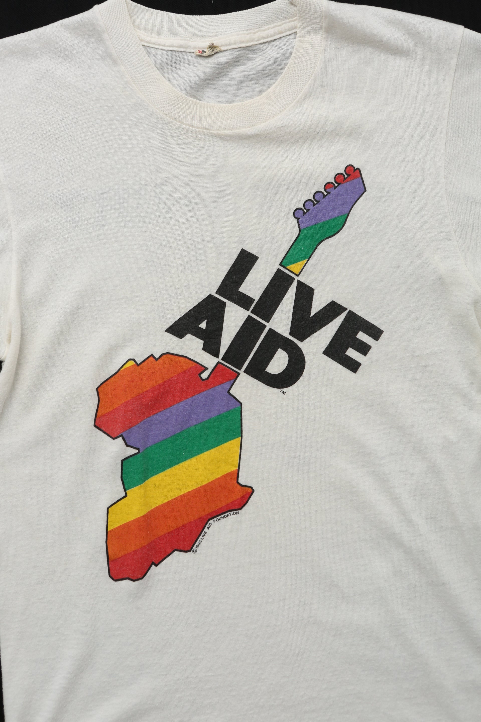 1985 Live Aid Concert promo T-shirt
