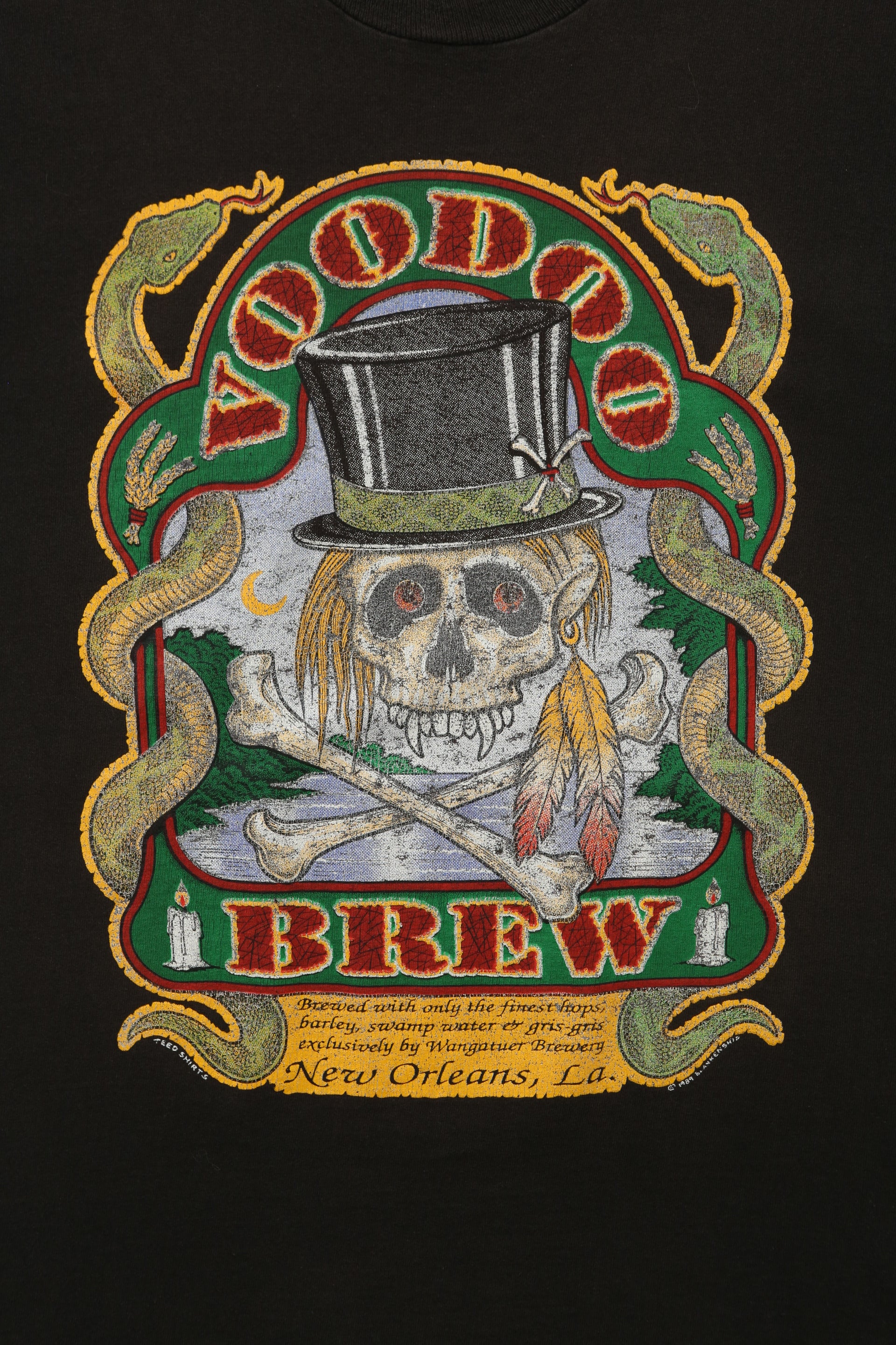 1990's Vintage New Orleans "Voodoo Brew" souvenir tee