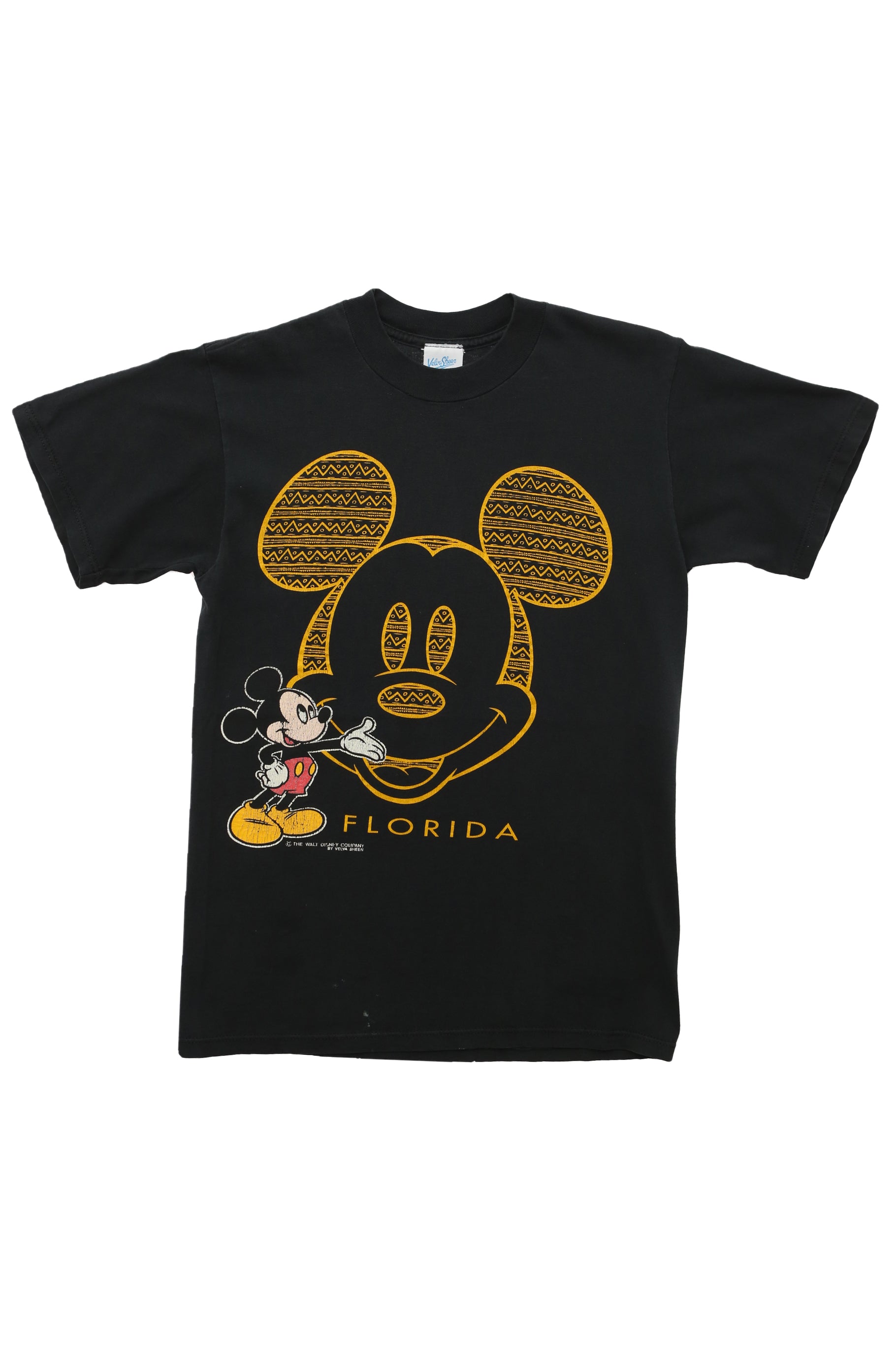 1990's Velva Sheen Mickey Mouse Florida Tribal Shirt