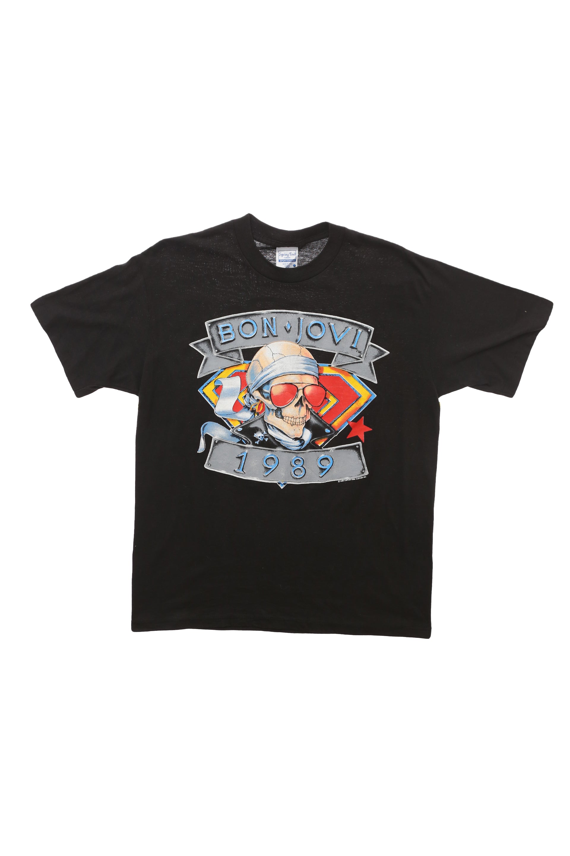 1989 Bon Jovi "We're Back Kickin' Ass" concert tour t-shirt