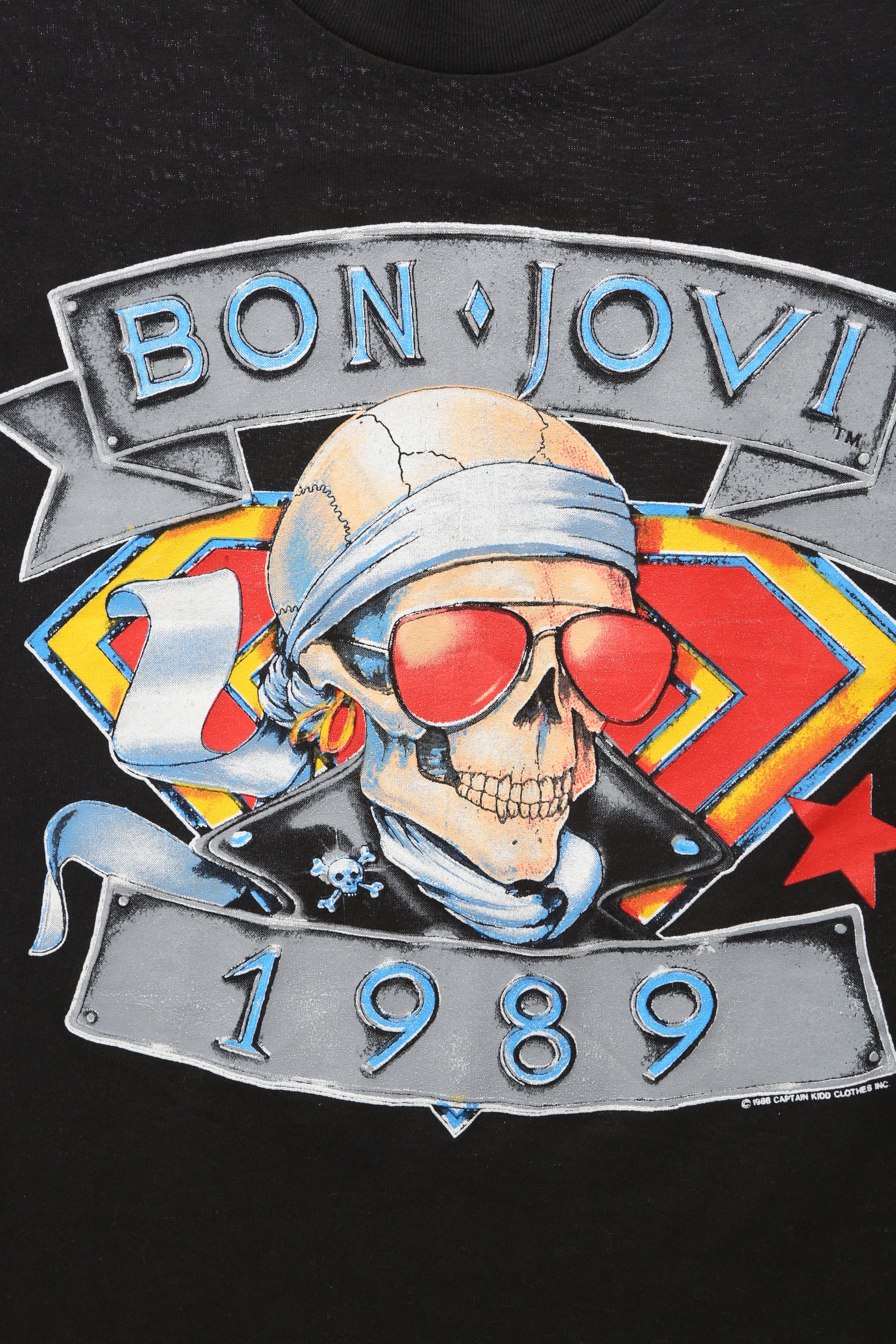 1989 Bon Jovi "We're Back Kickin' Ass" concert tour t-shirt
