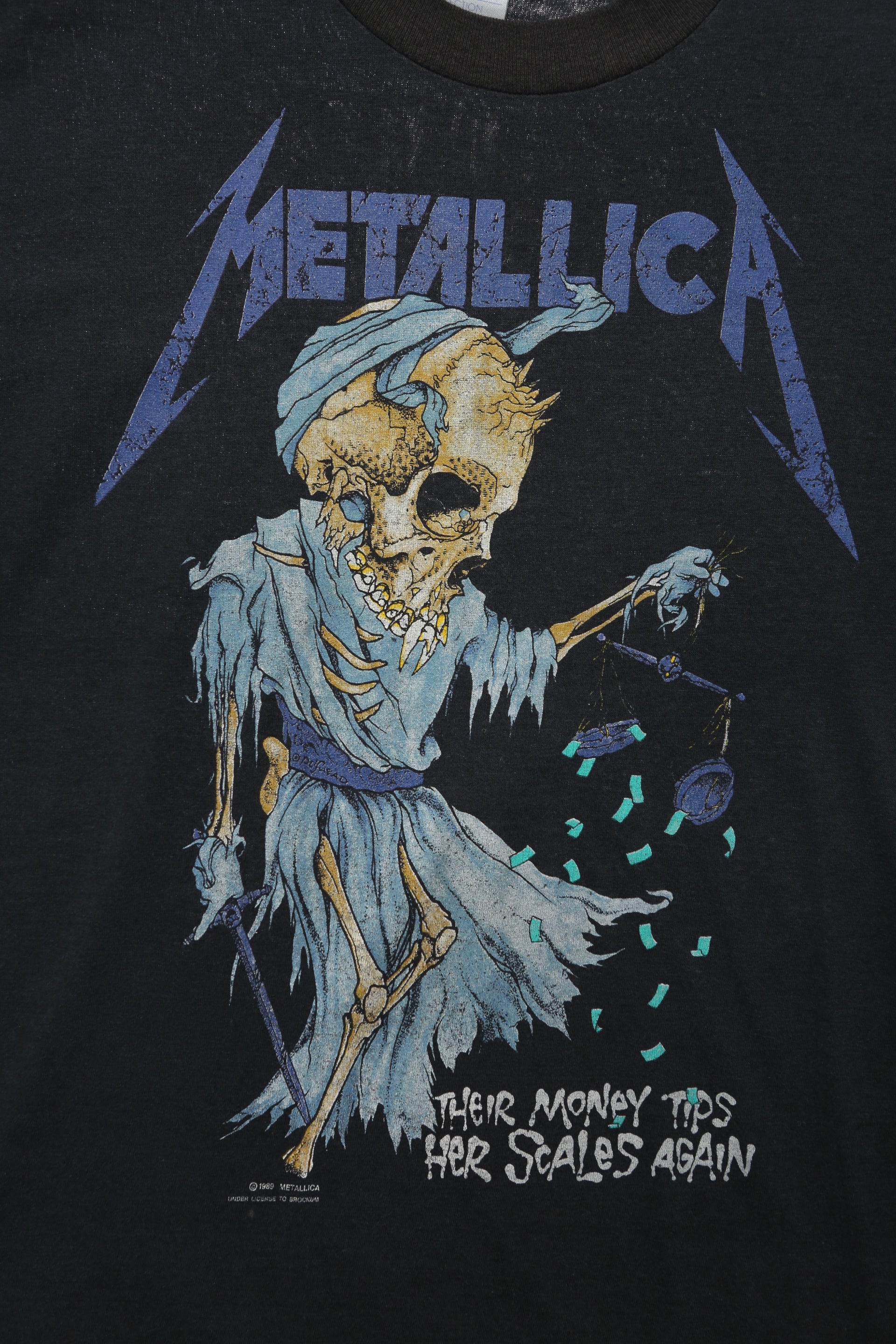 1994 Vintage Metallica "Their Money Tips Her Scales Again" T-shirt