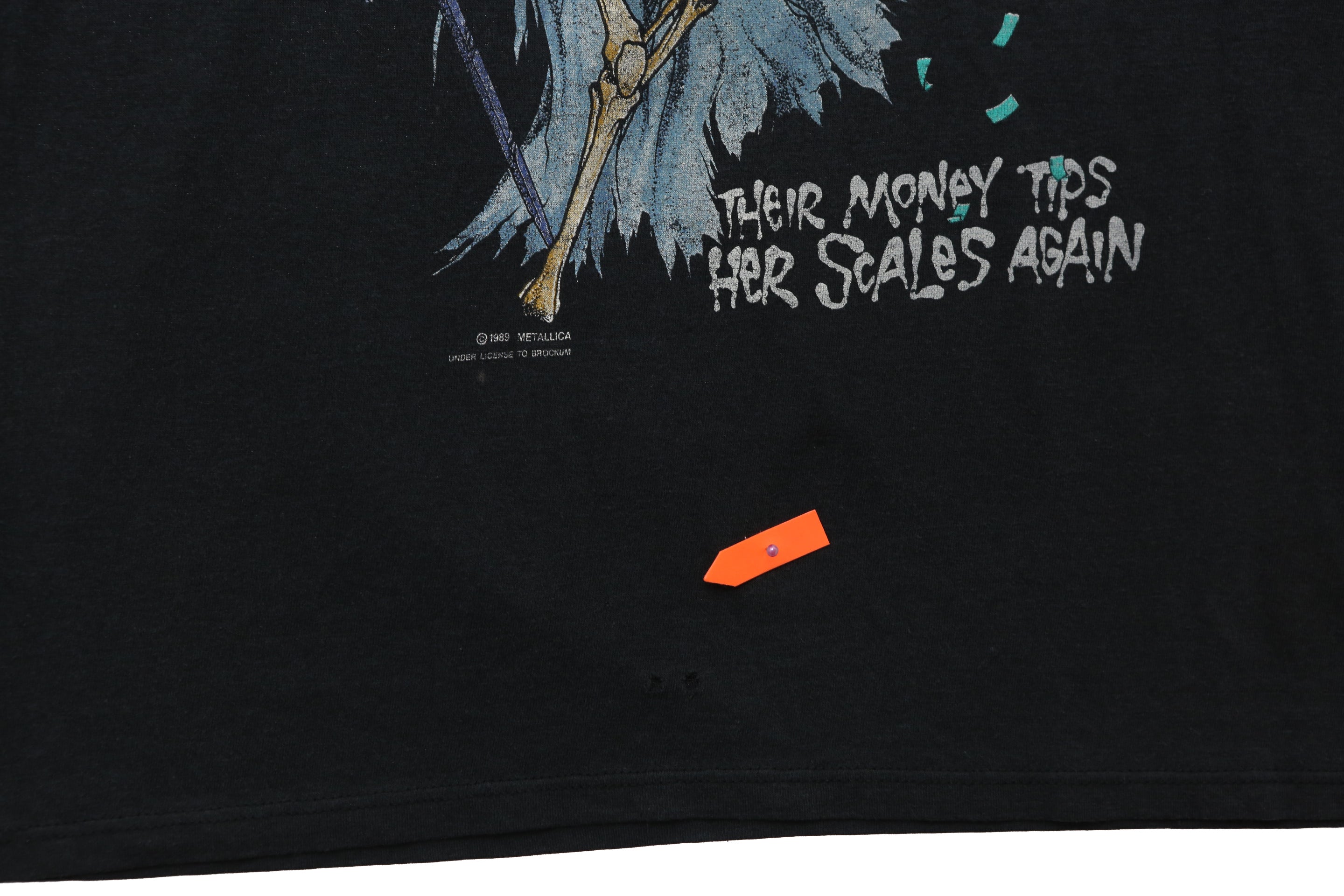 1994 Vintage Metallica "Their Money Tips Her Scales Again" T-shirt