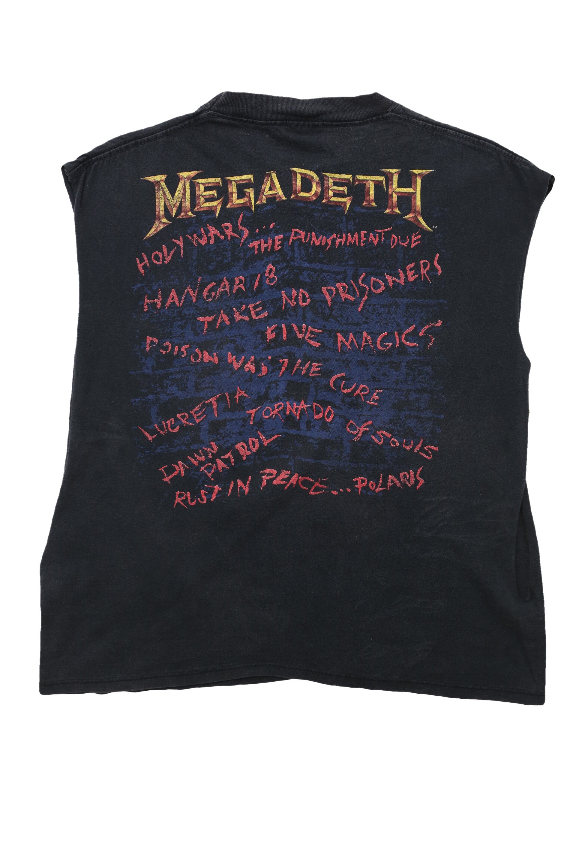 1990 Vintage Megadeth "Rust in Piece" Sleeveless shirt