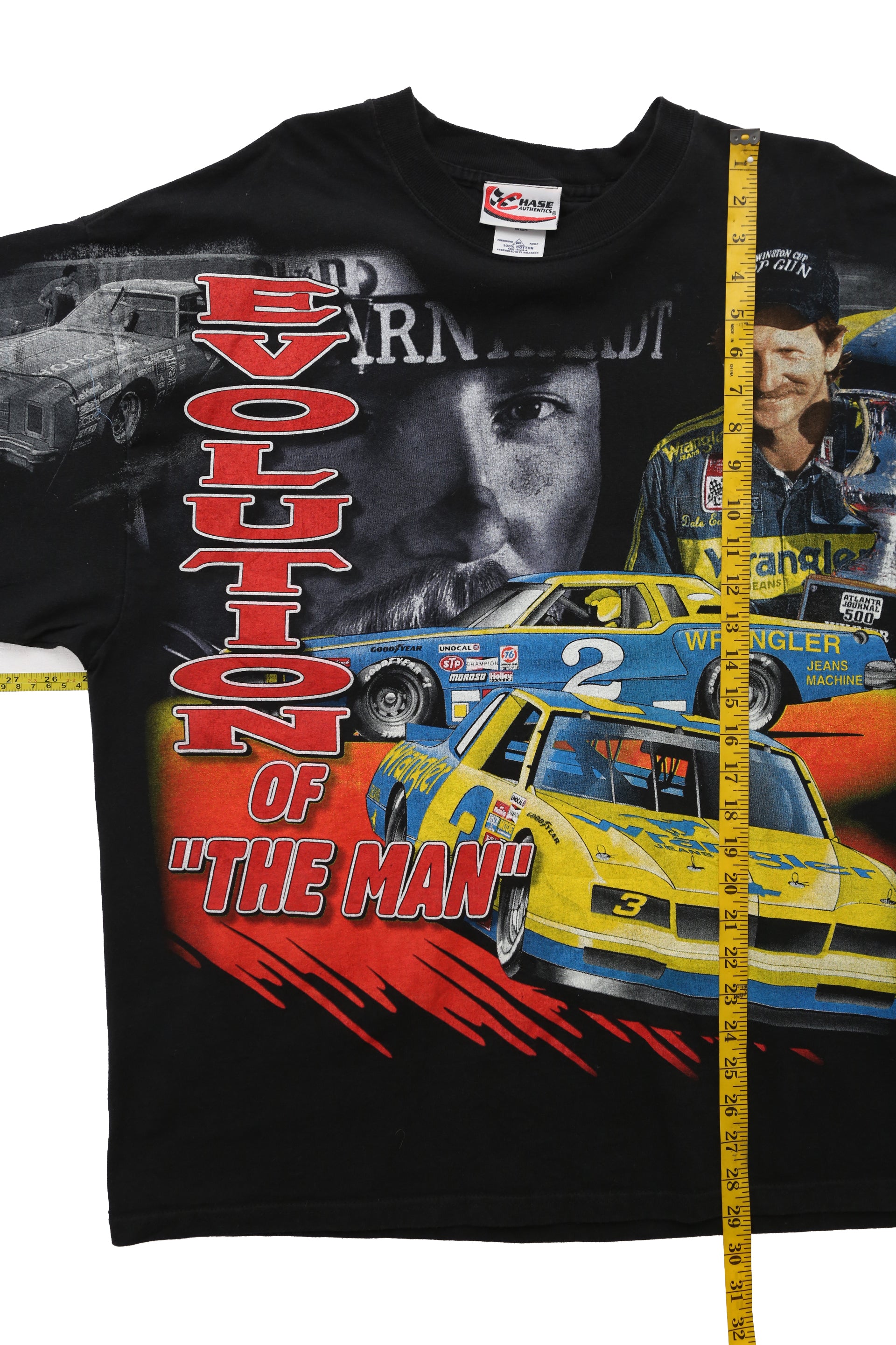 1998 Chase Authentics Dale Earnhardt Sr. AOP tee