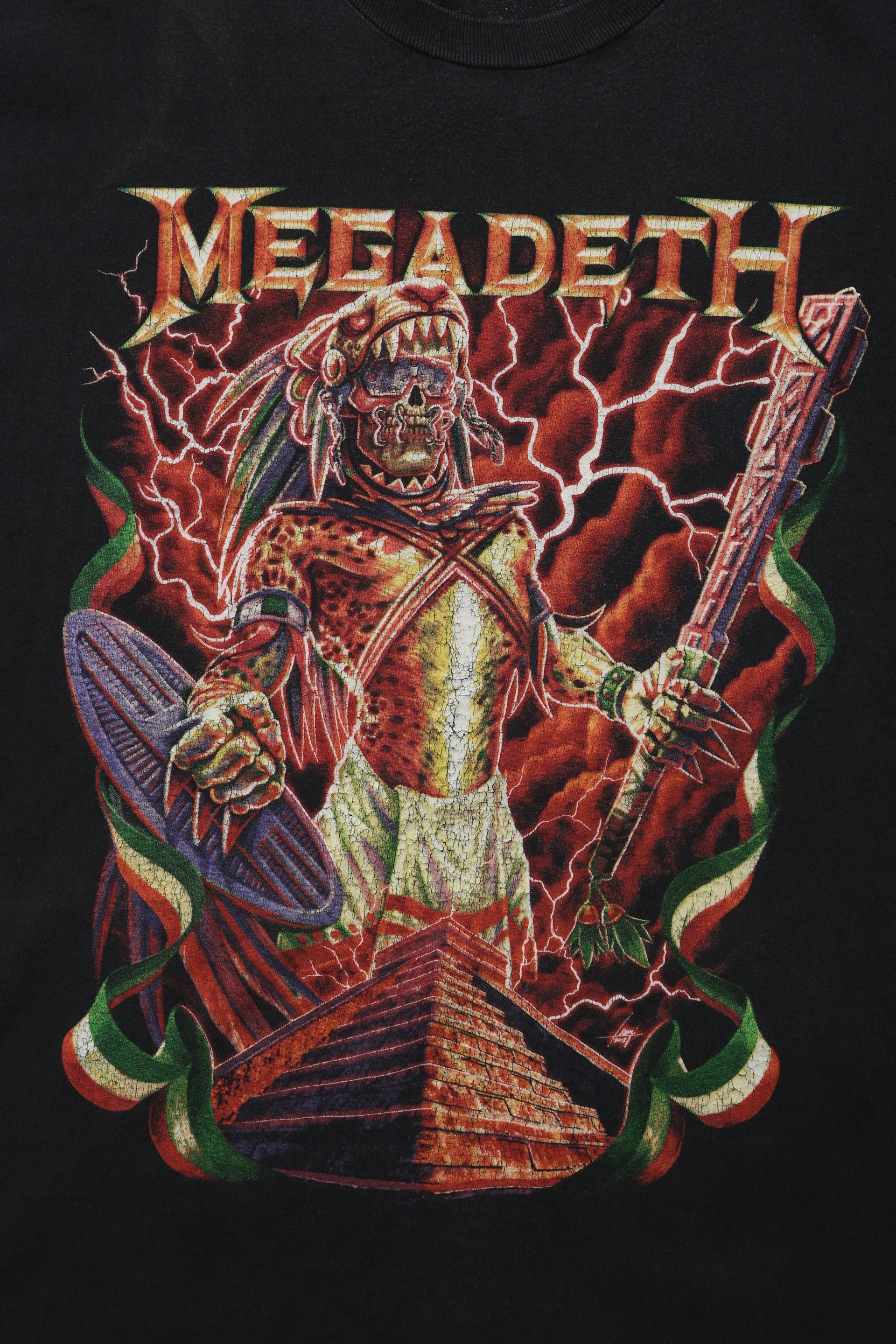 Megadeth Aztec Warrior graphic tee