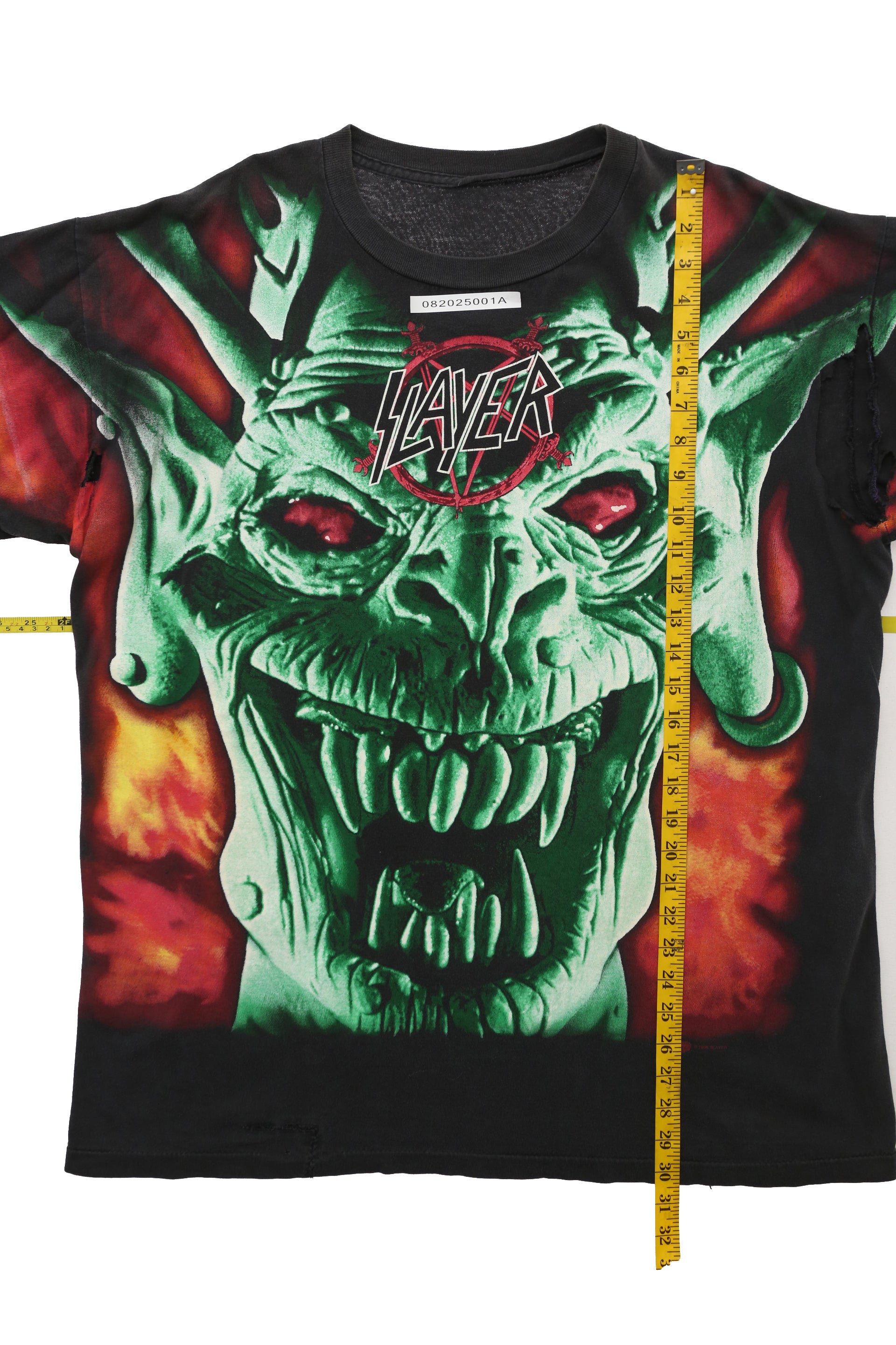 1996 Vintage Slayer "Root of All Evil" AOP T-shirt