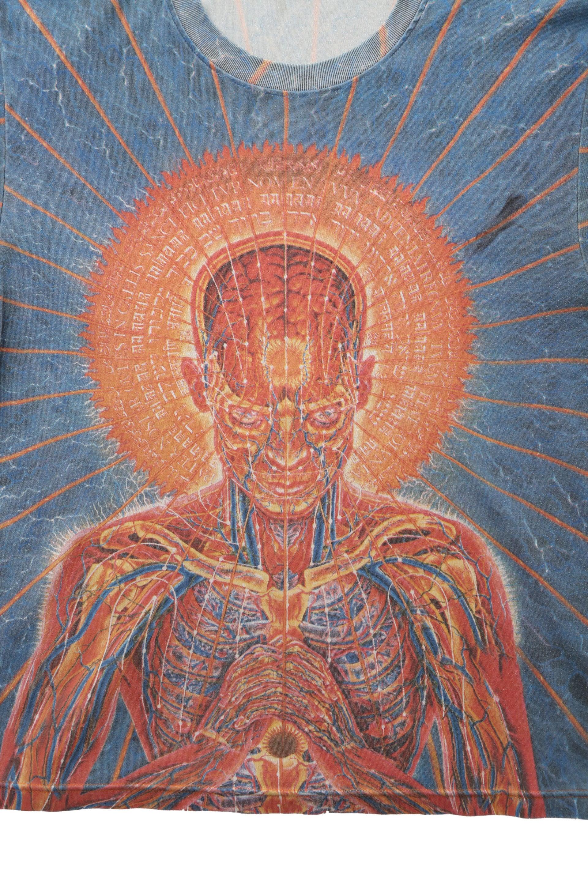 1990's Alex Grey Praying all-over print tee