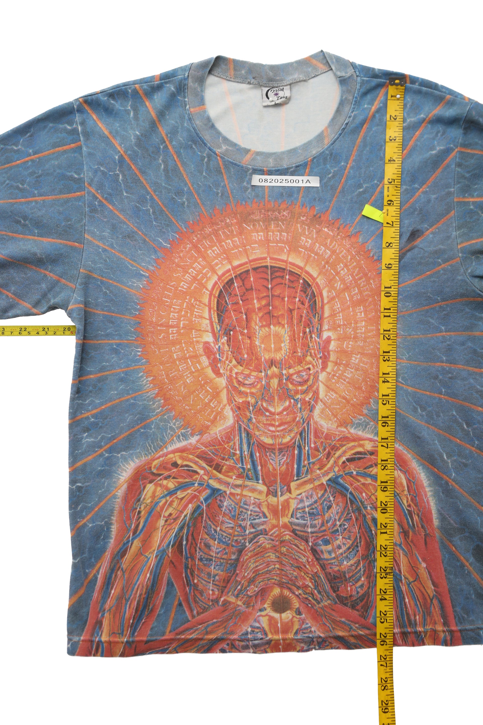 1990's Alex Grey Praying all-over print tee