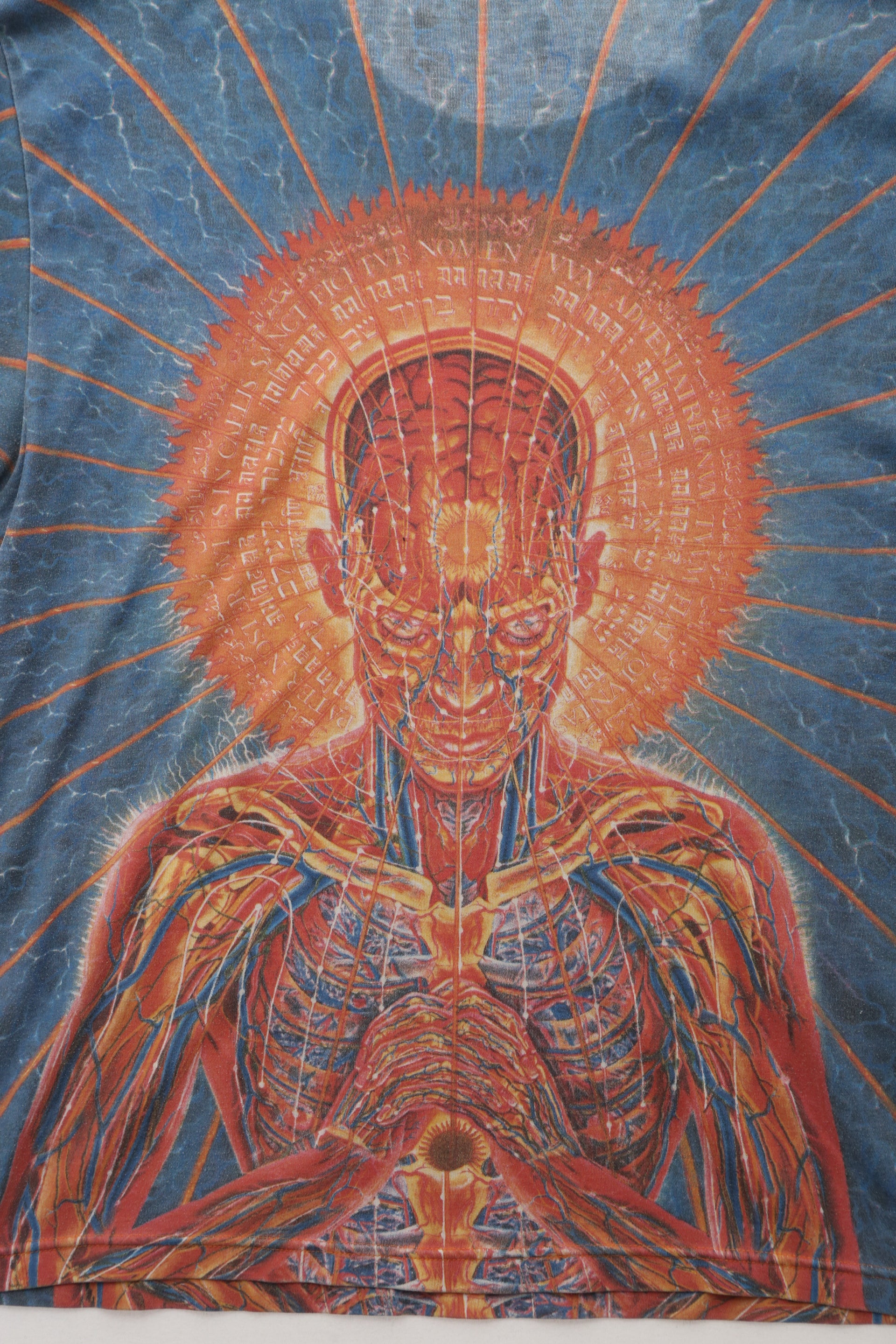 1990's Alex Grey Praying all-over print tee