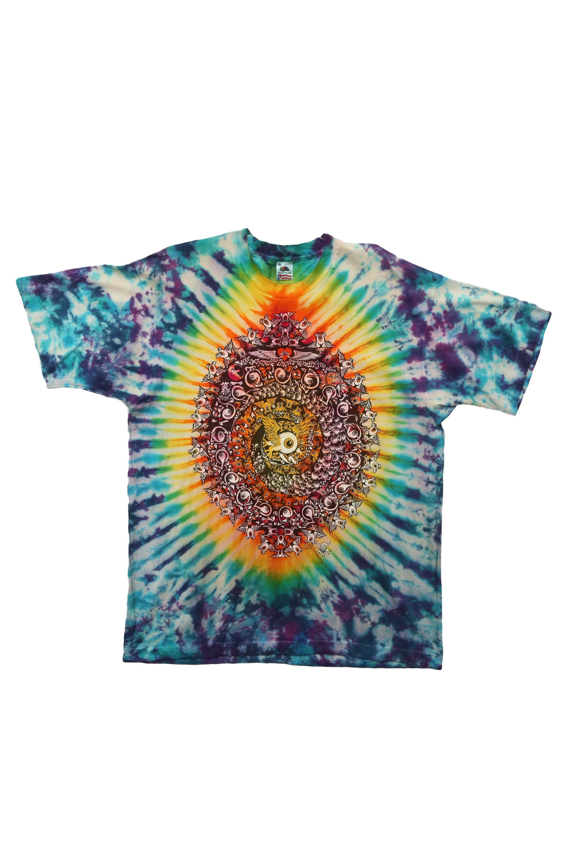 1988 Vintage Grateful Dead Eyes of the World Tie Dye tee