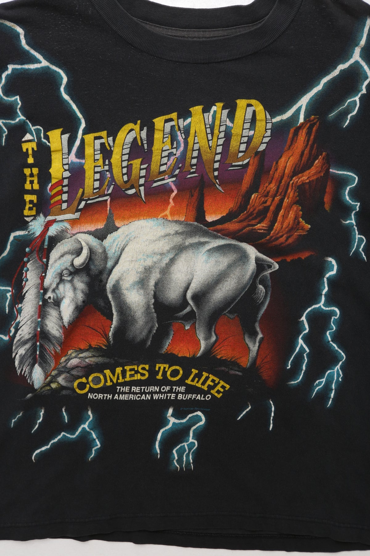 1990s American Thunder "The Legend Comes to Life" T-shirt
