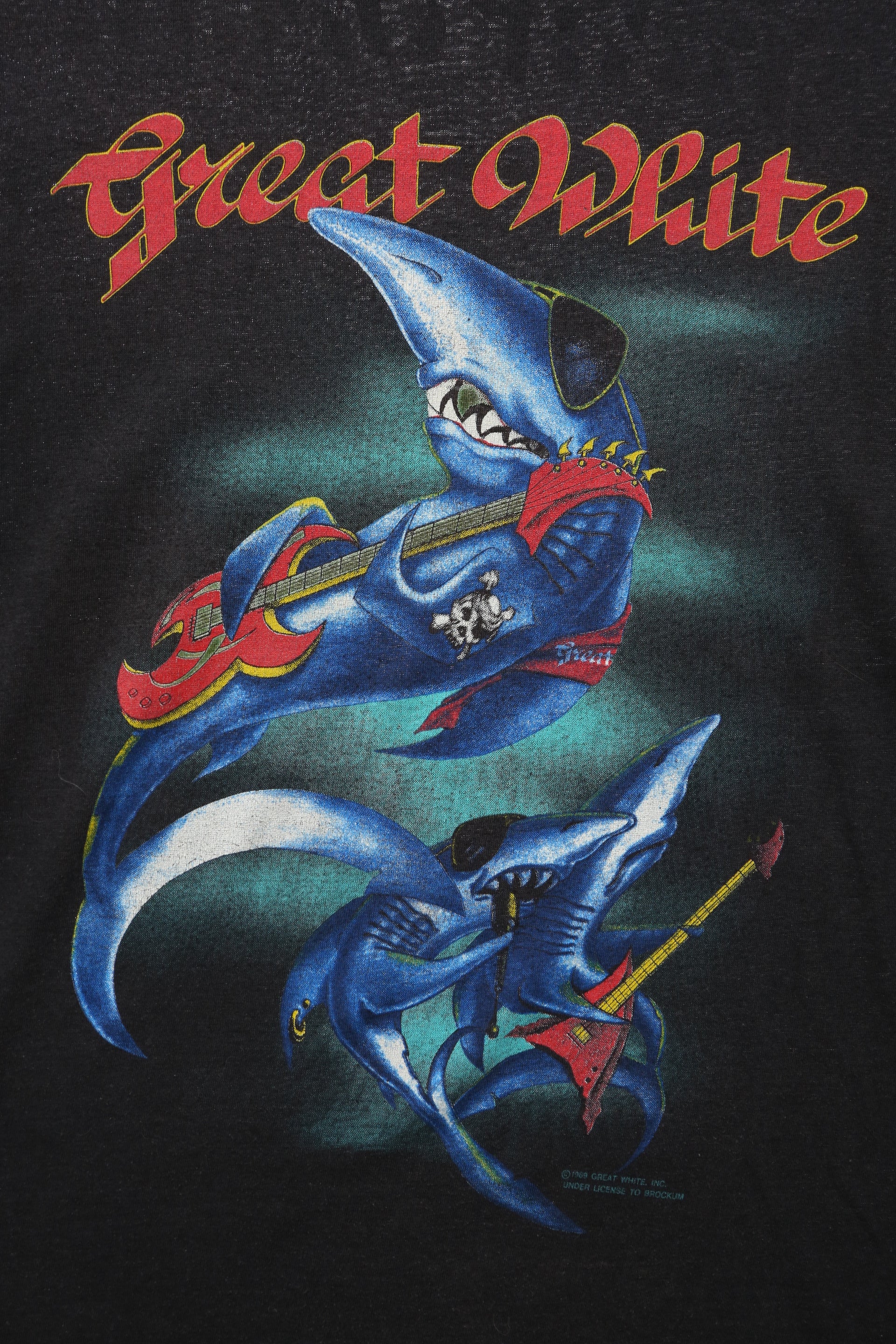 1989 Vintage Great White "Twice Shy" Concert T-shirt