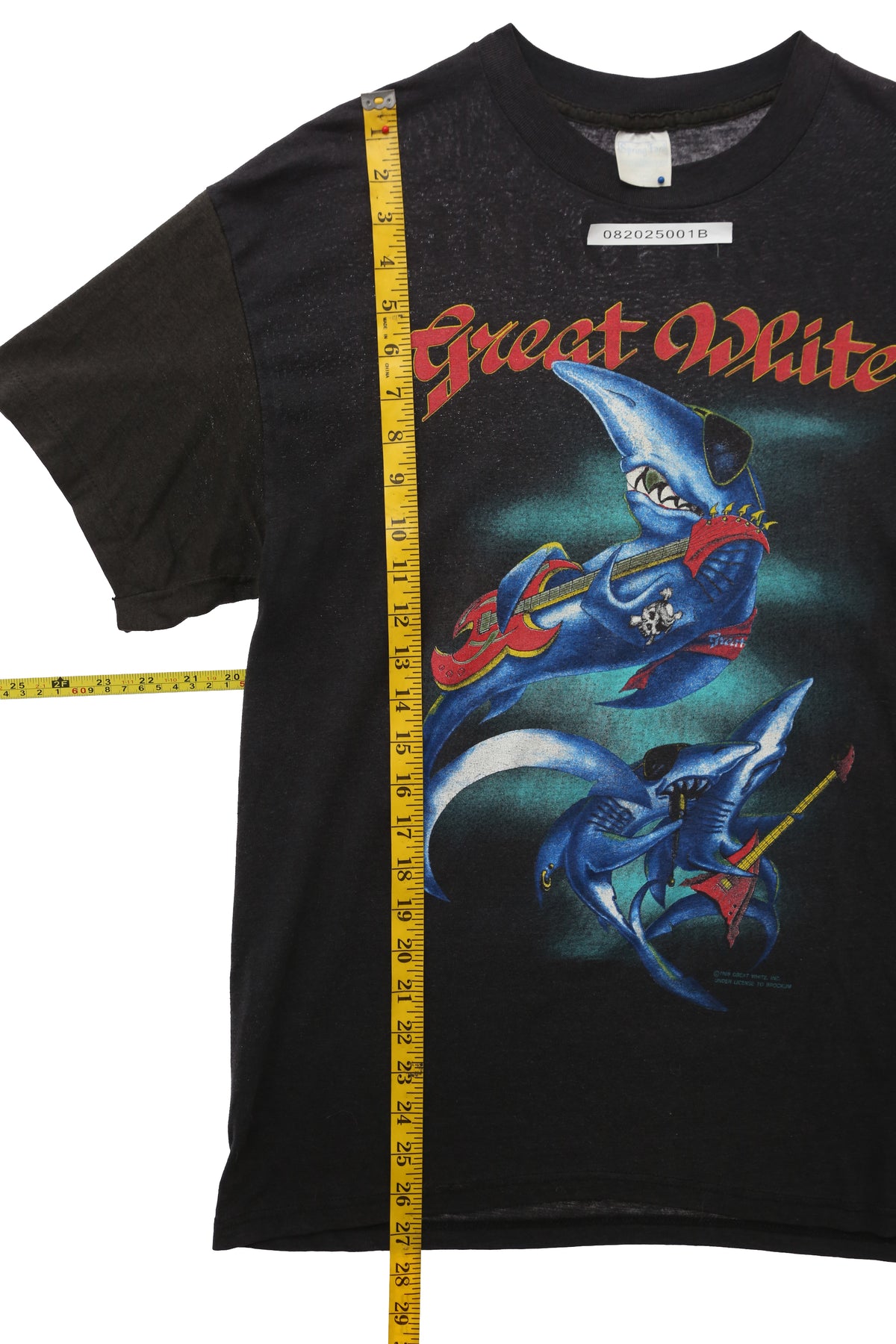 1989 Vintage Great White "Twice Shy" Concert T-shirt