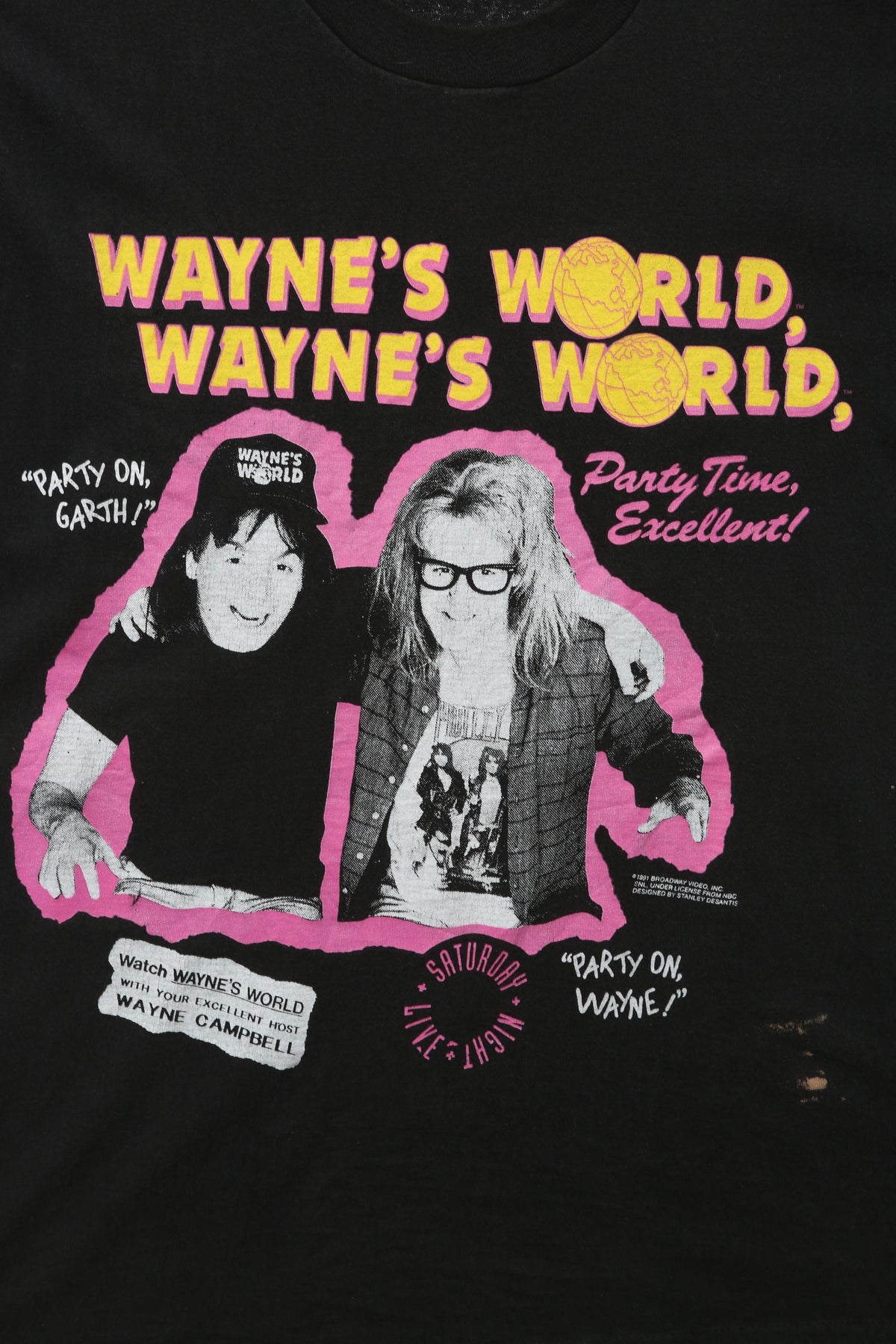 1991 Wayne's World Movie Promo T-shirt