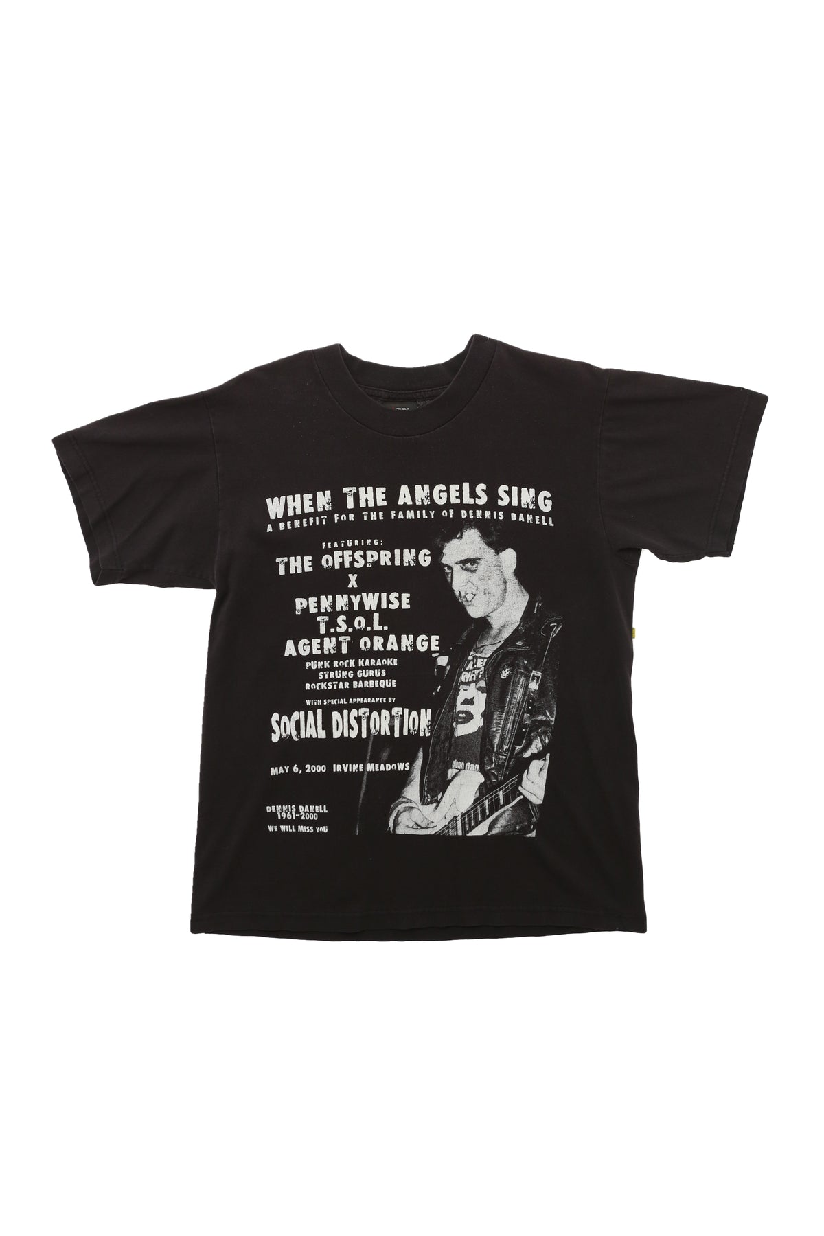 Y2K Social Distortion Dennis Danell Benefit T-shirt