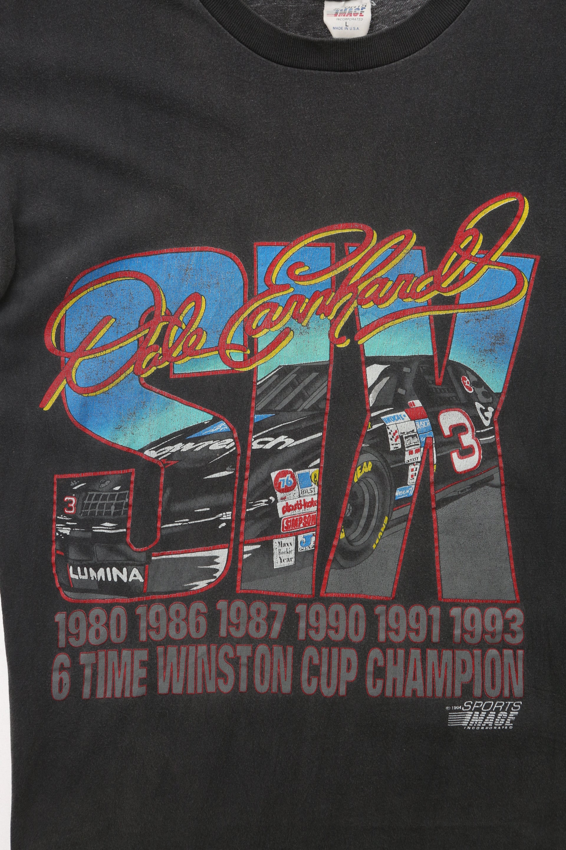 1993 Dale Earnhardt 6 Time Winston Cup Champion Nascar tee