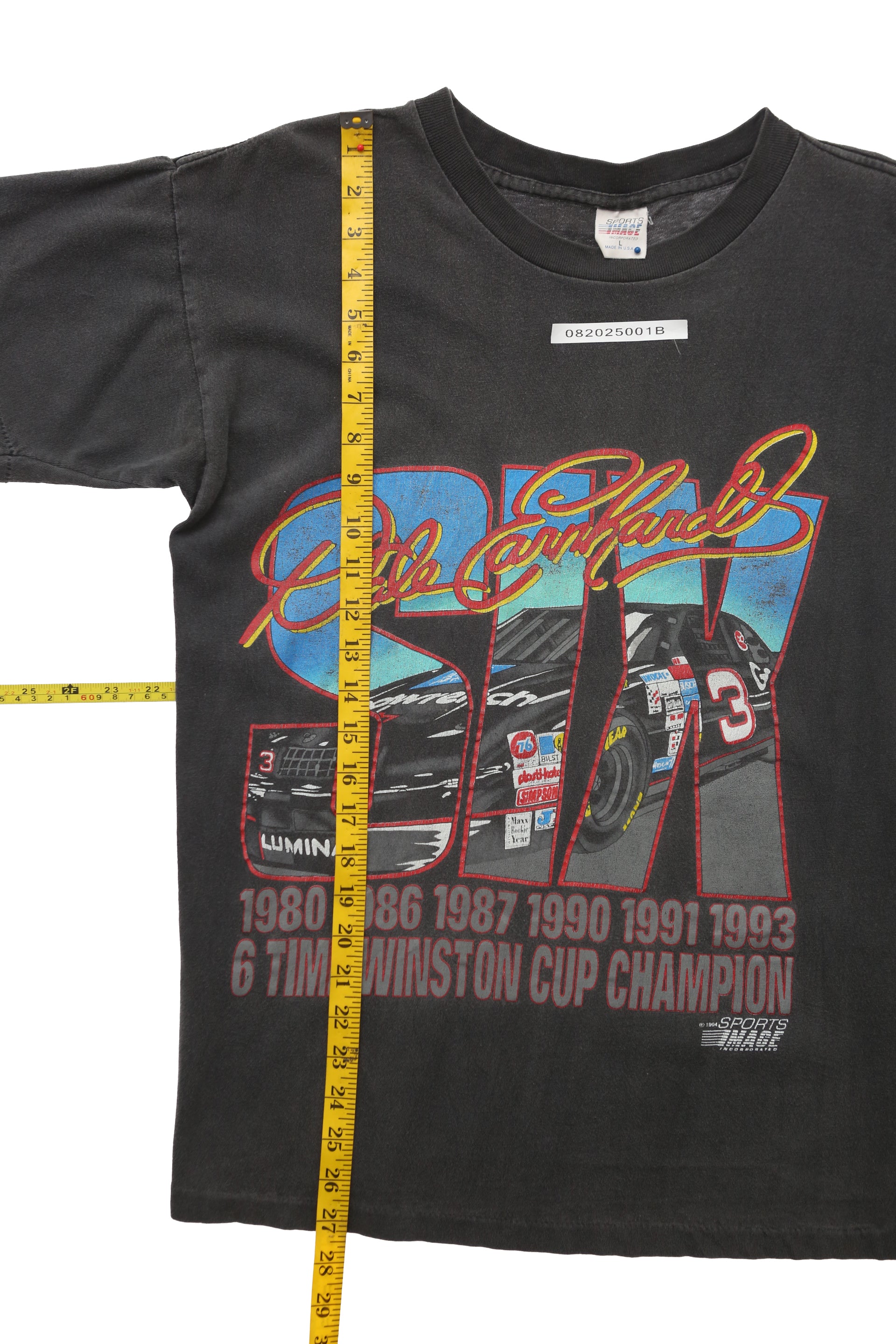1993 Dale Earnhardt 6 Time Winston Cup Champion Nascar tee