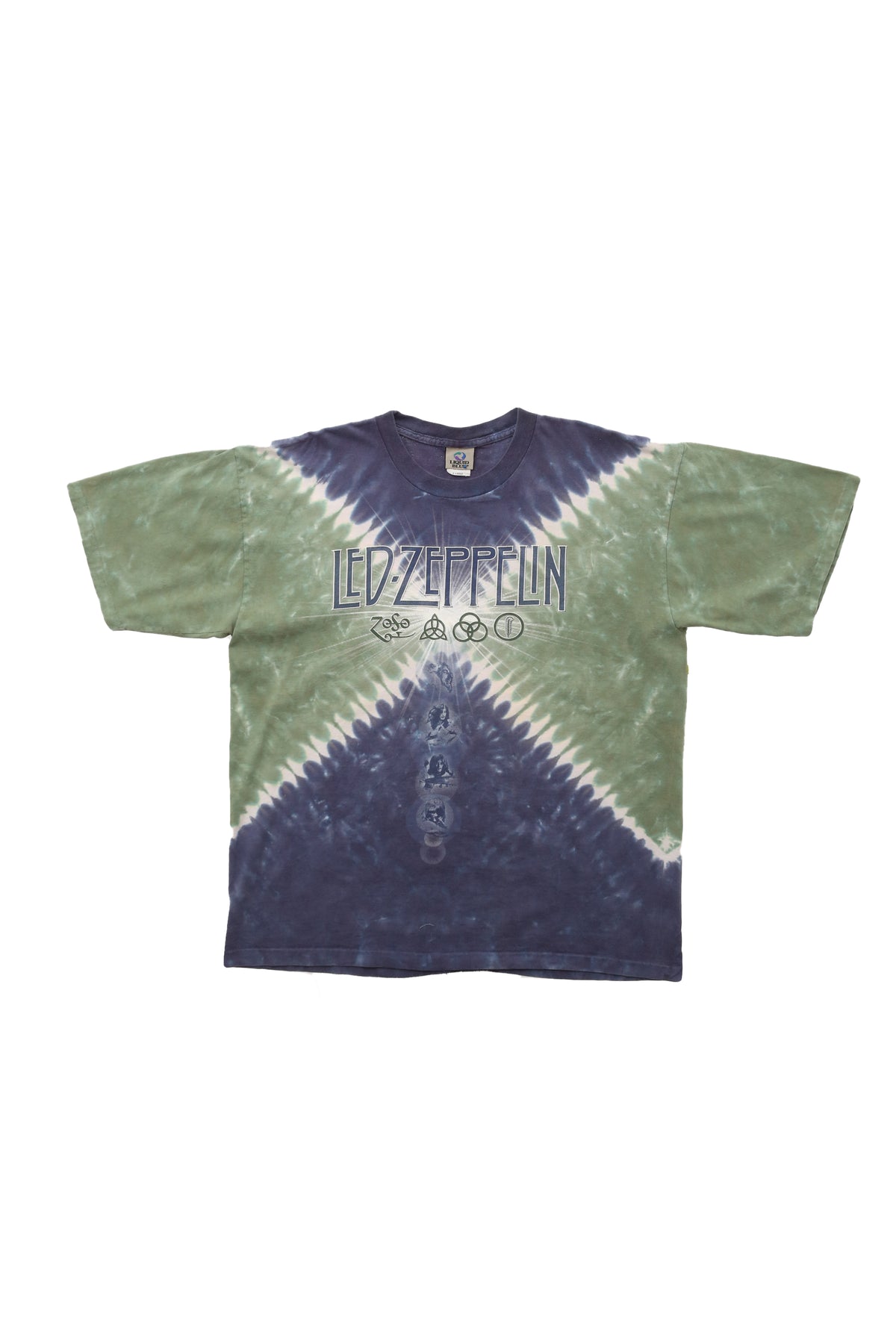 2000's Liquid Blue Led Zeppelin T-shirt