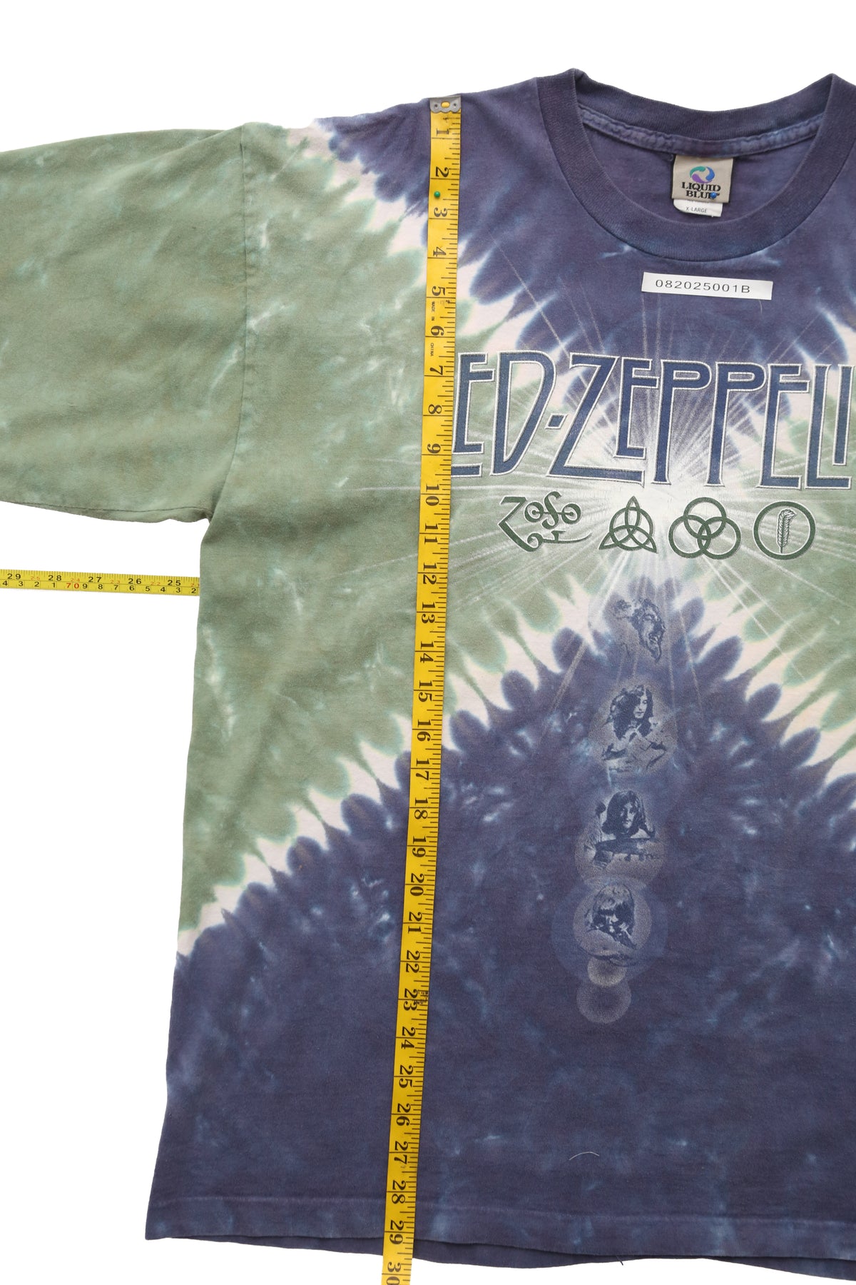 2000's Liquid Blue Led Zeppelin T-shirt