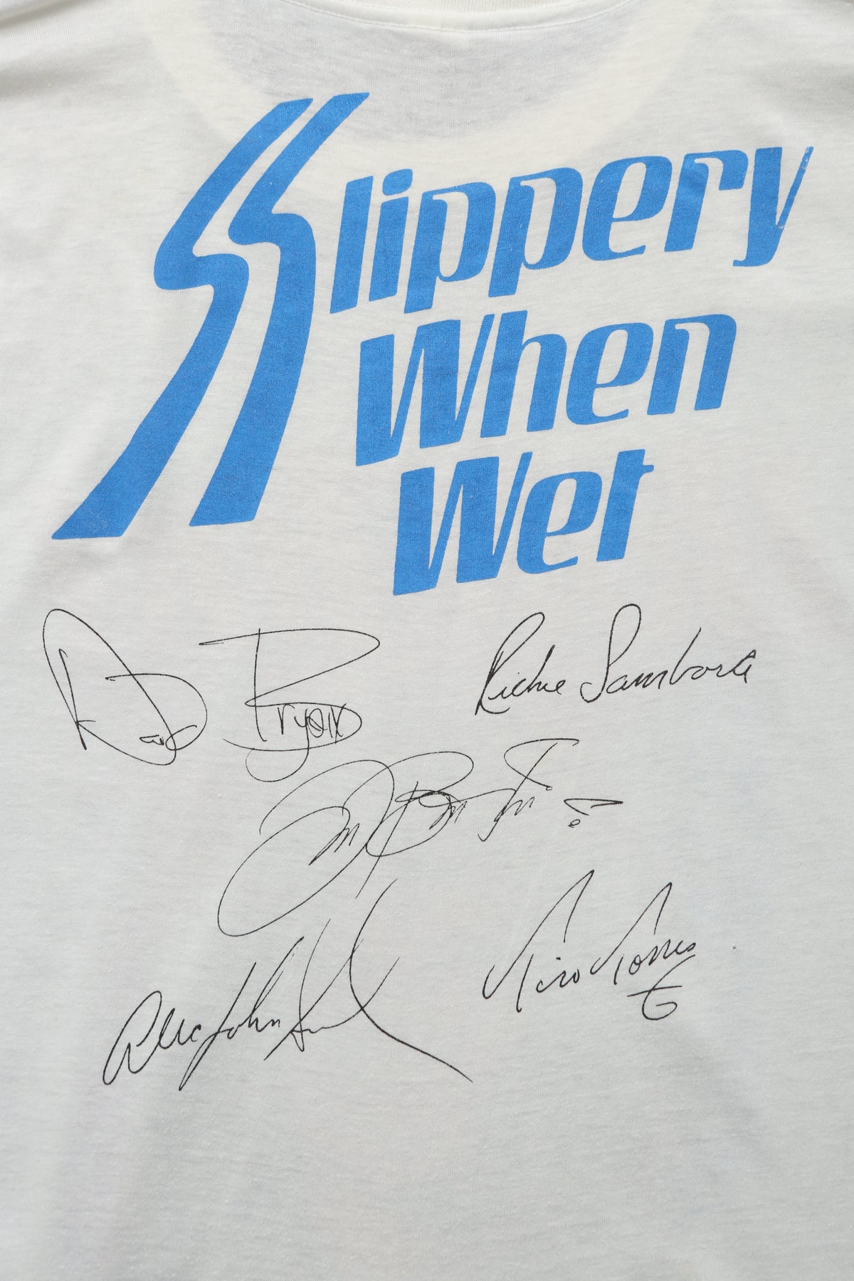 1986 Bon Jovi "Slippery When Wet" World Tour T-shirt