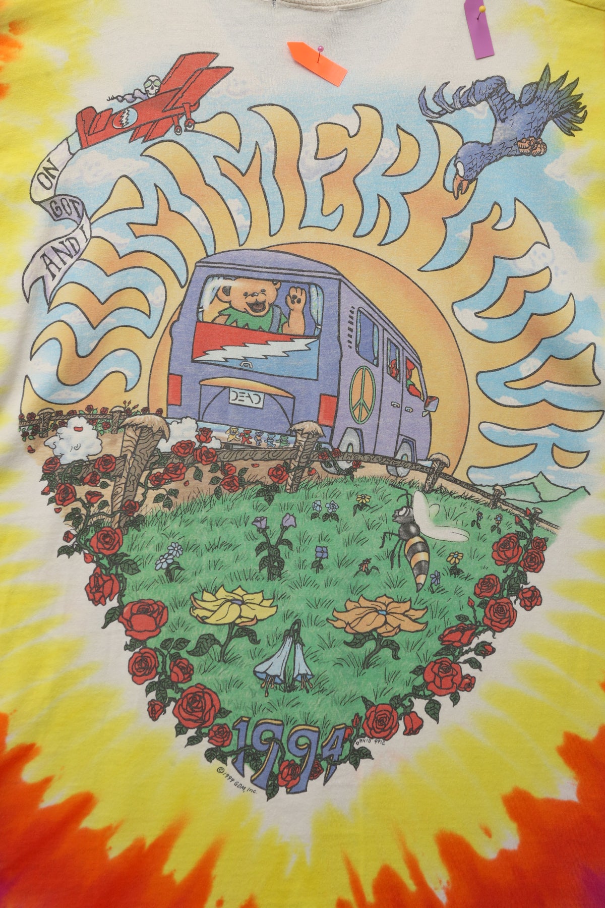 1994 Grateful Dead "Summer Tour" Tie Dye T-shirt